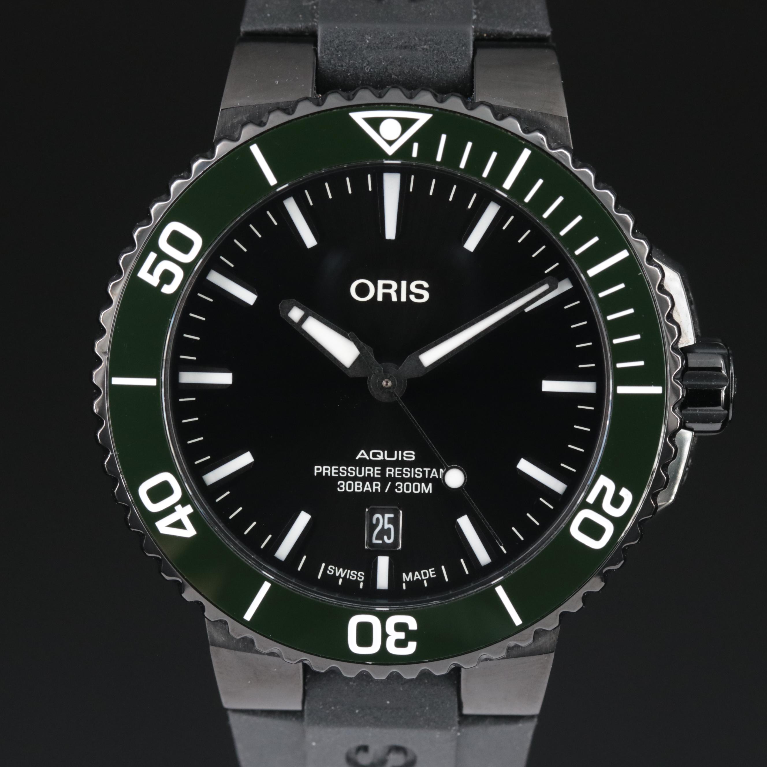 Oris Aquis Date DLC Steel Automatic Watch