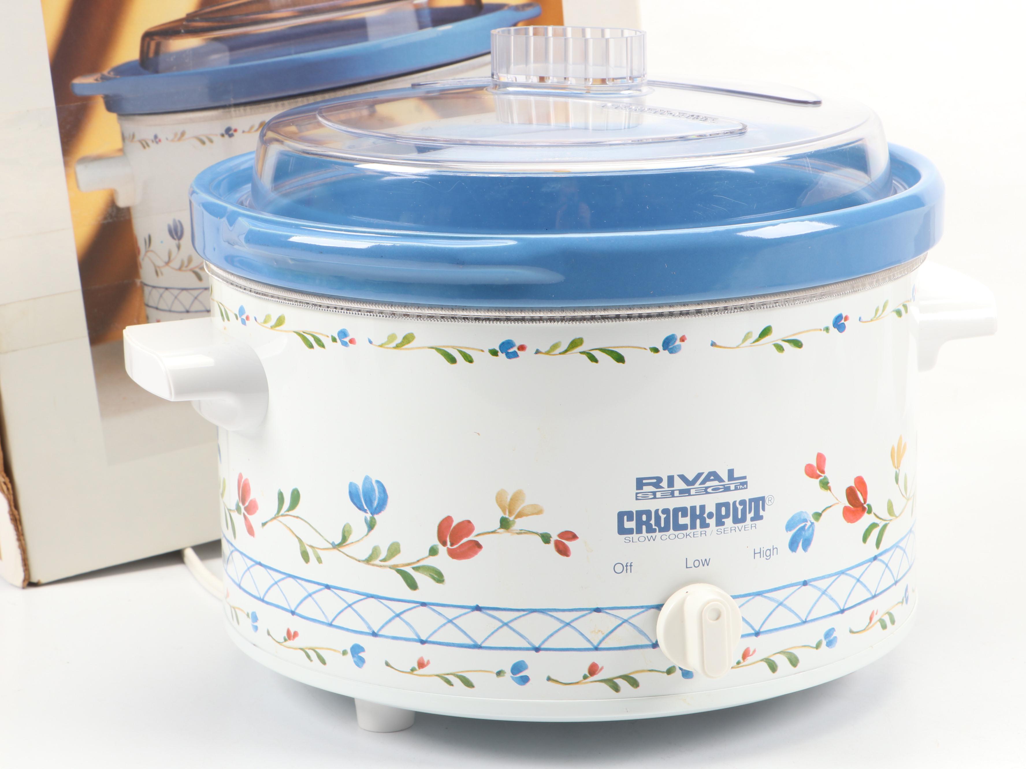 Rival Select Crock Pot Stoneware Slow Cooker and Fiesta Crock-Ette Slow Cooker