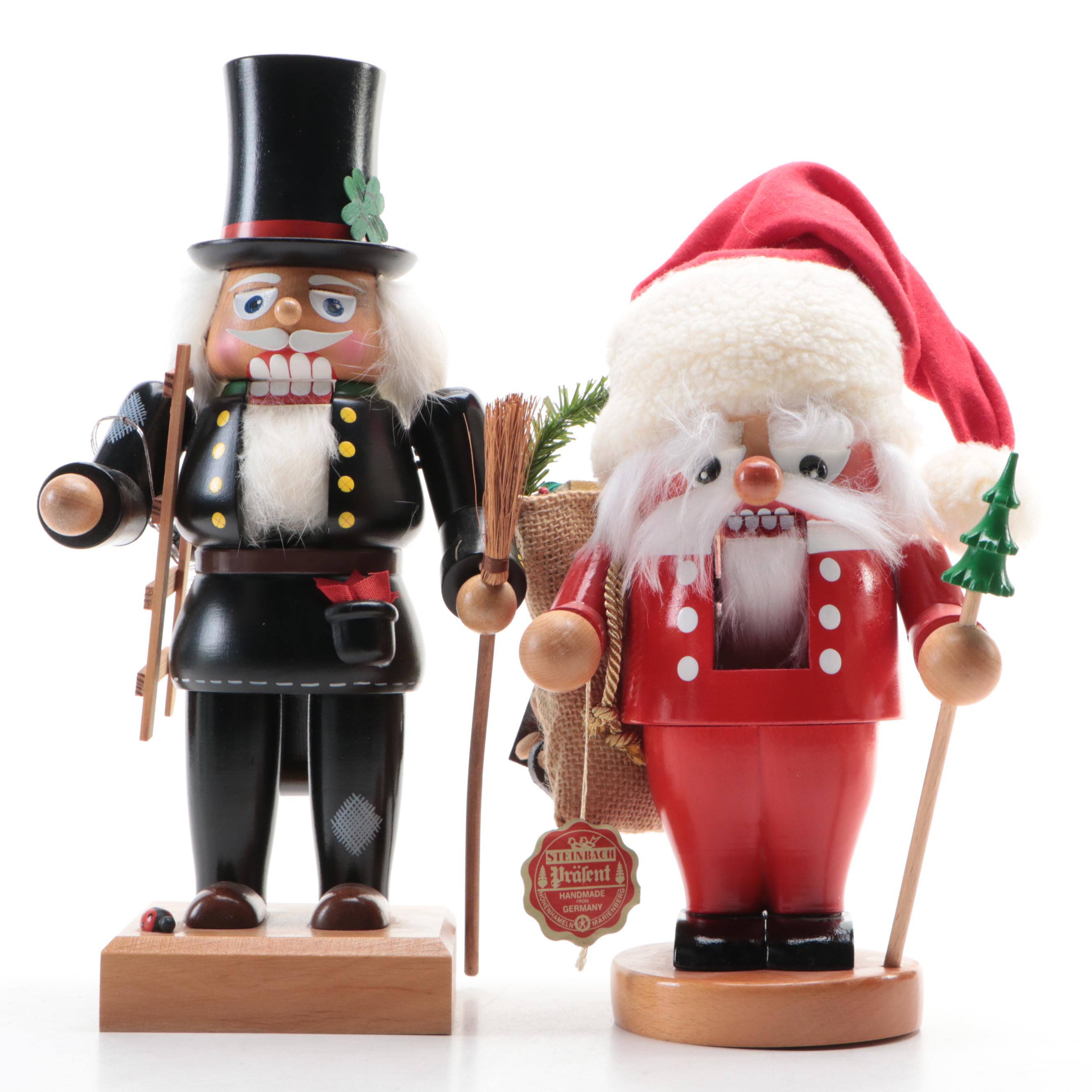Steinbach and KWO Handcrafted Novelty Wood Nutcrackers