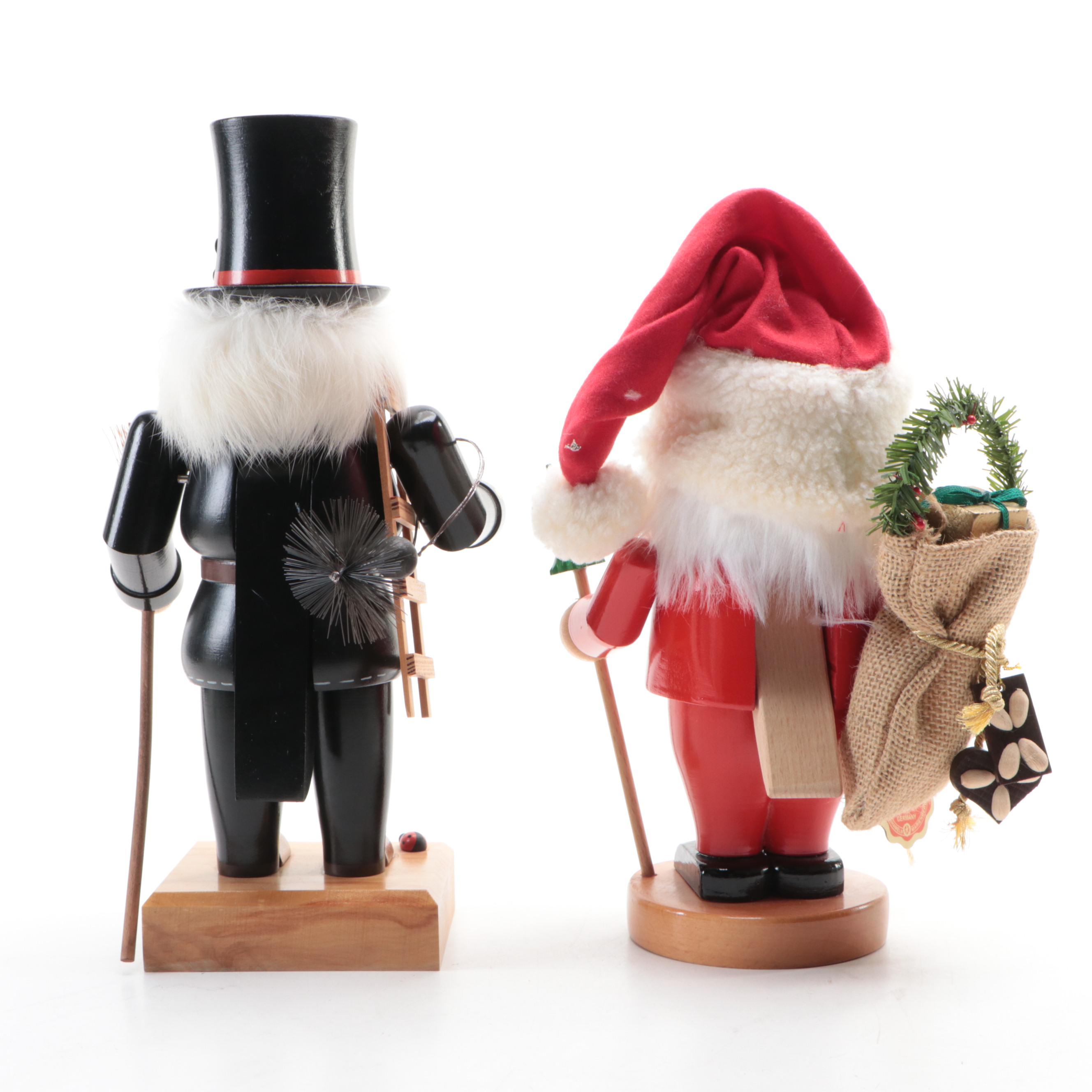 Steinbach and KWO Handcrafted Novelty Wood Nutcrackers