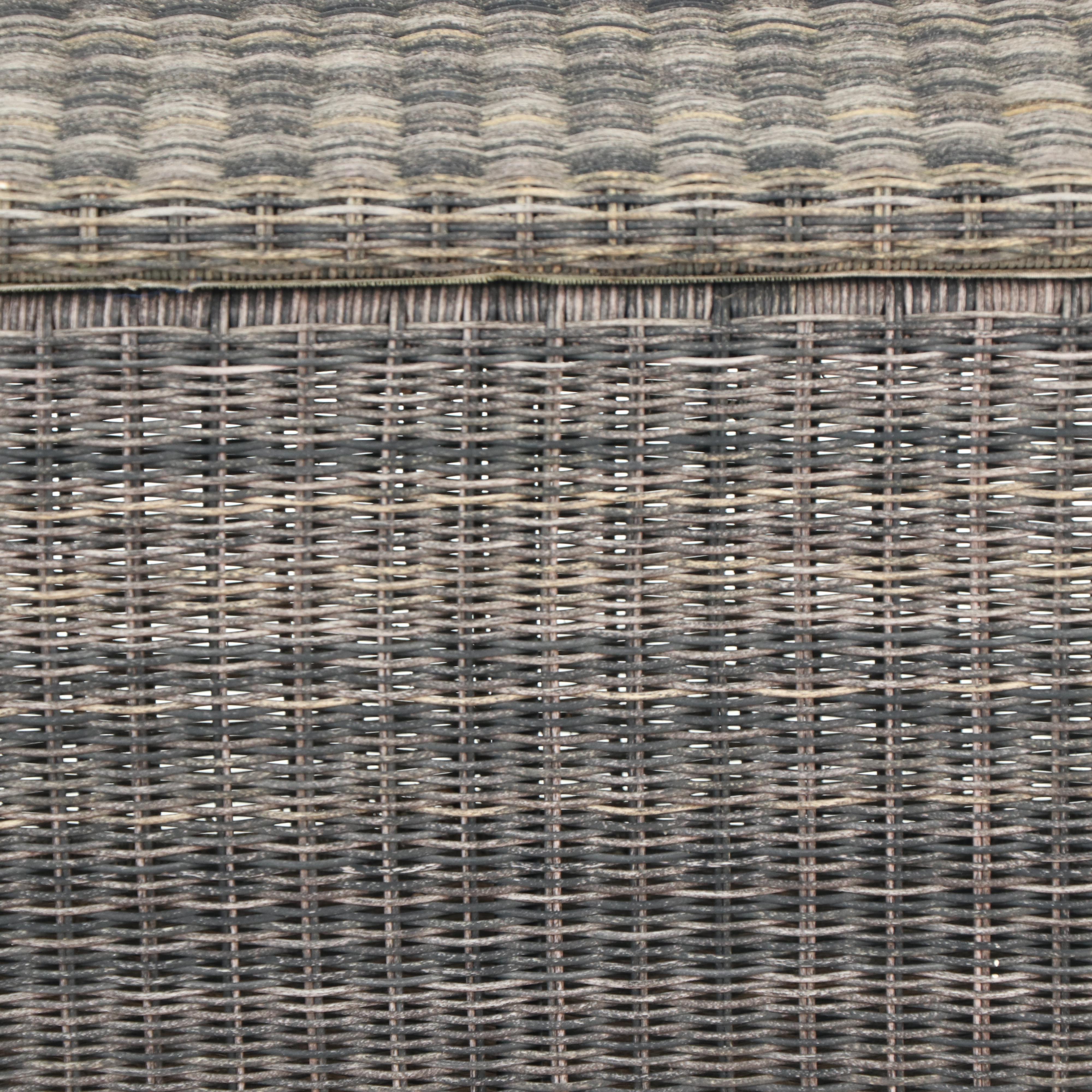 Wicker Lift-Lid Deck Box