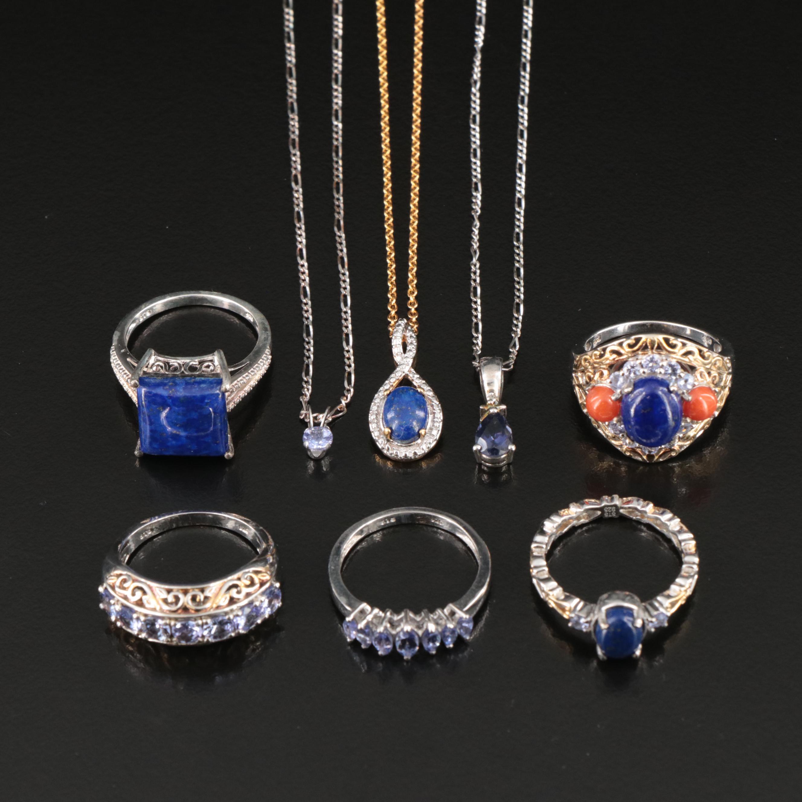 Tanzanite, Lapis Lazuli and Sterling Featured in Jewelry Collection