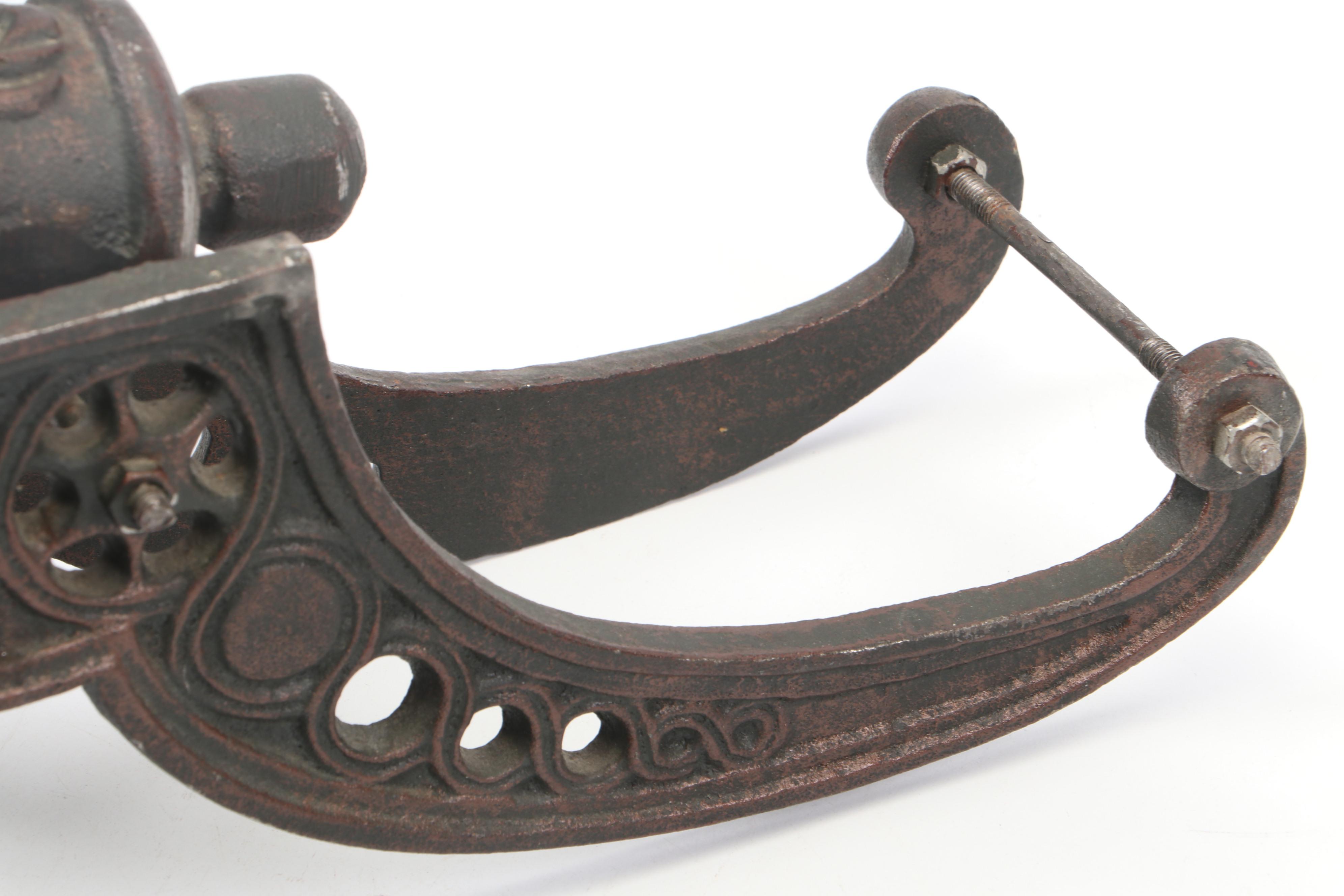 Cast Iron Cannon on Carriage Wheels Figurine