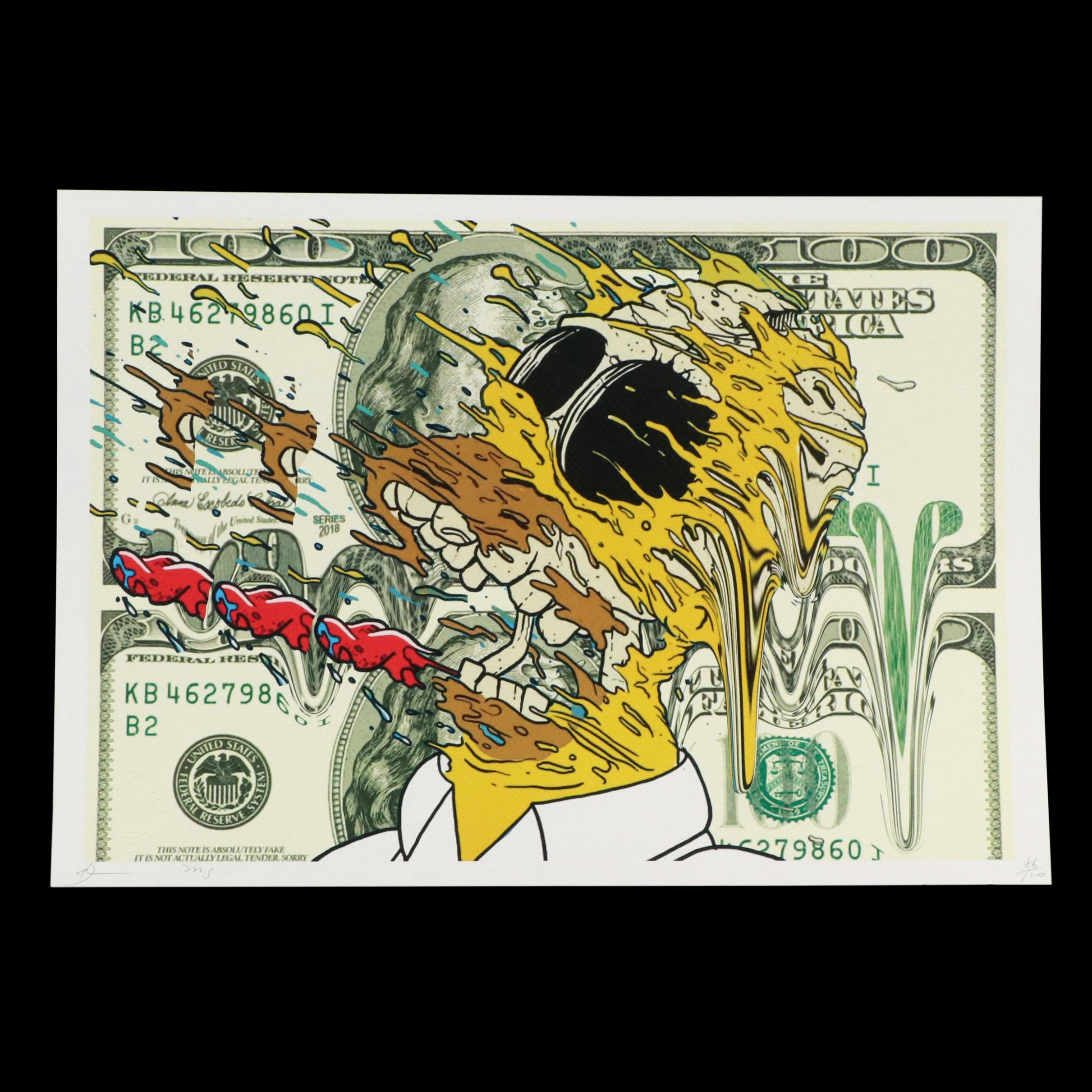 Death NYC Graphic Digital Print Featuring Matt Gondek x Homer Simpson, 2023