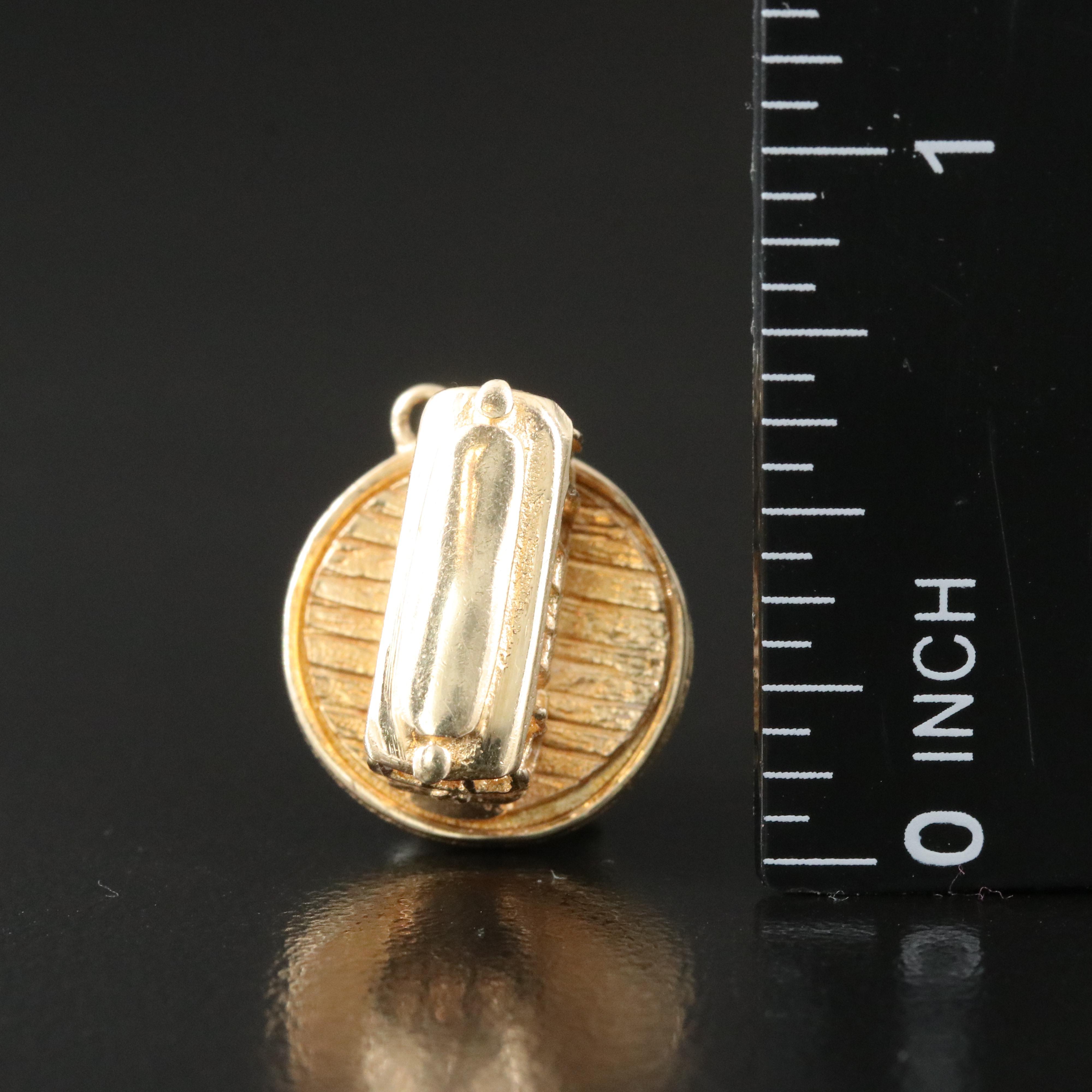 14K San Francisco Cable Car Articulated Charm