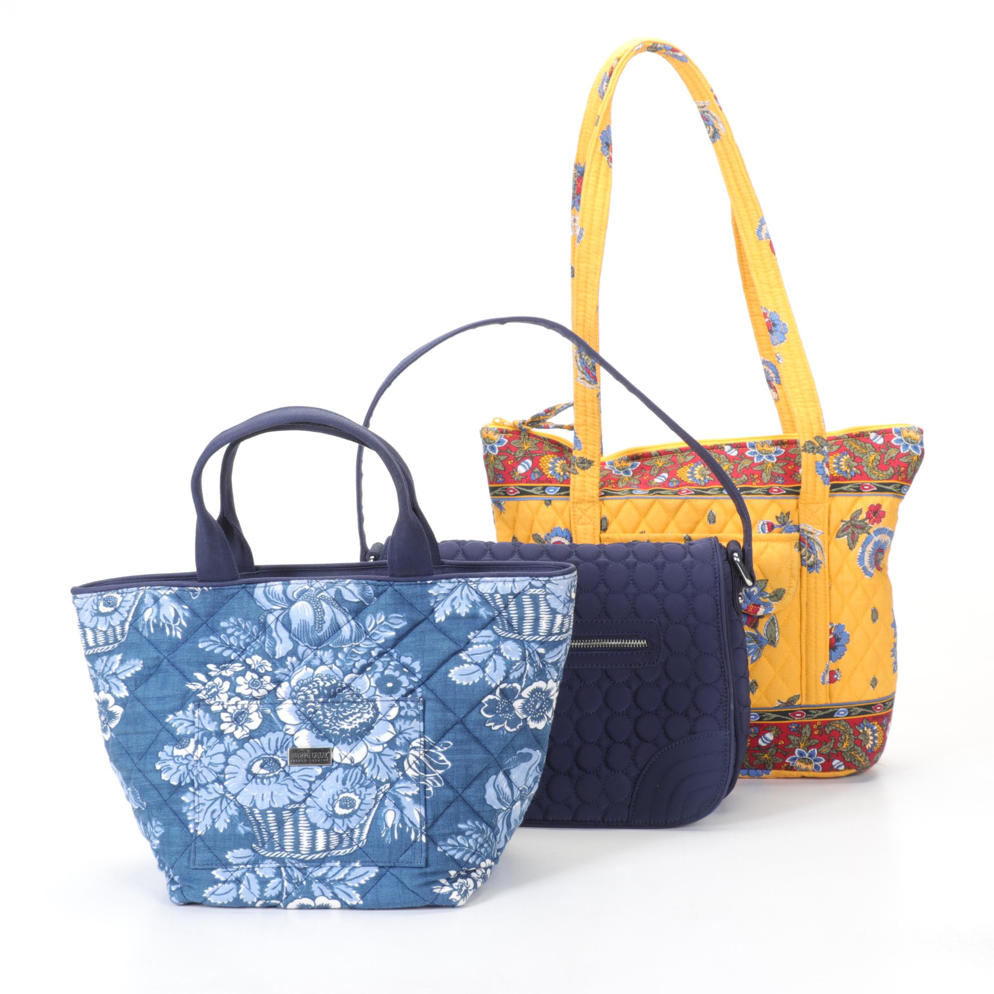 Vera Bradley and Pierre Deux Quilted Tote and Shoulder Bags, 21st Century