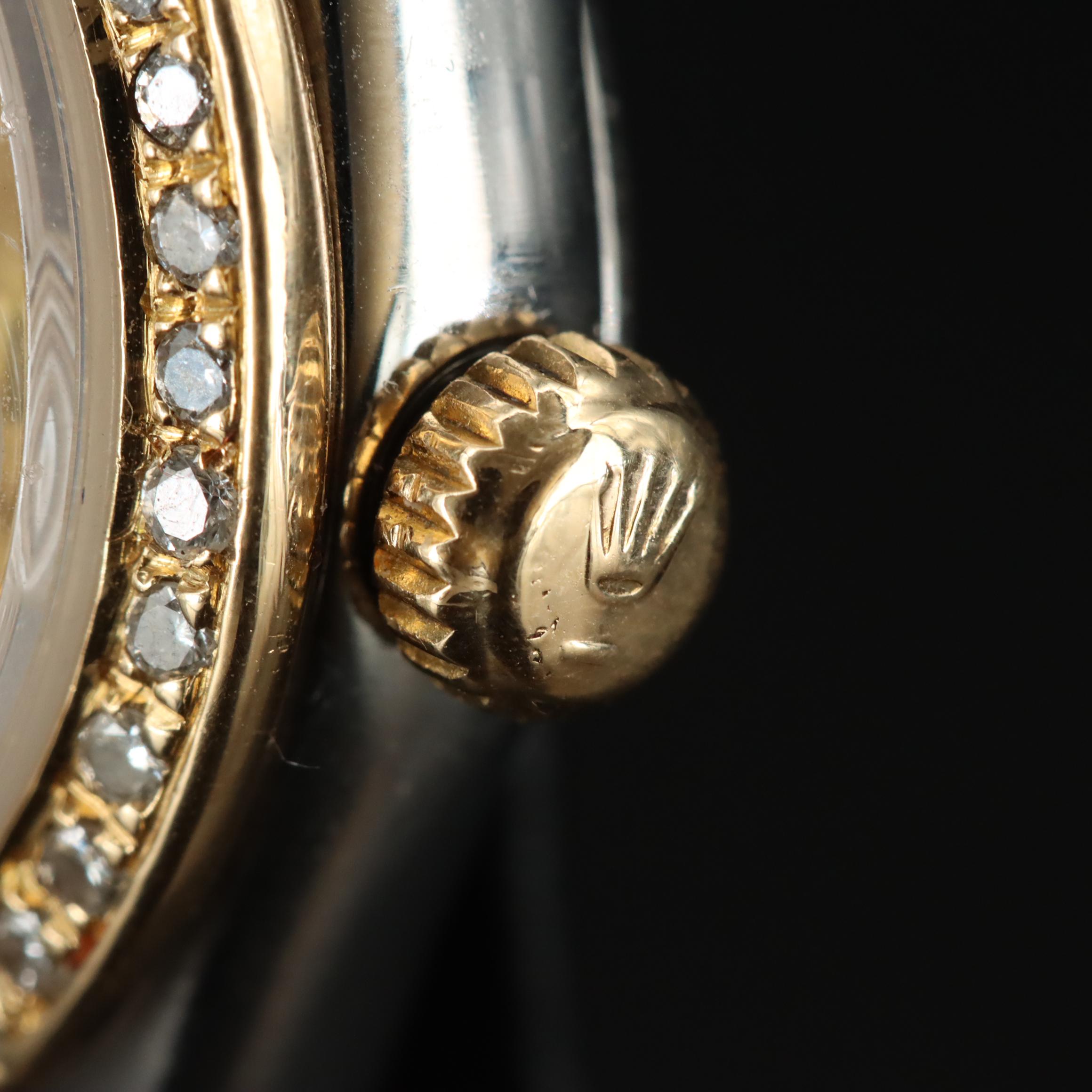 Rolex Datejust 69173 Custom Diamond Set Watch