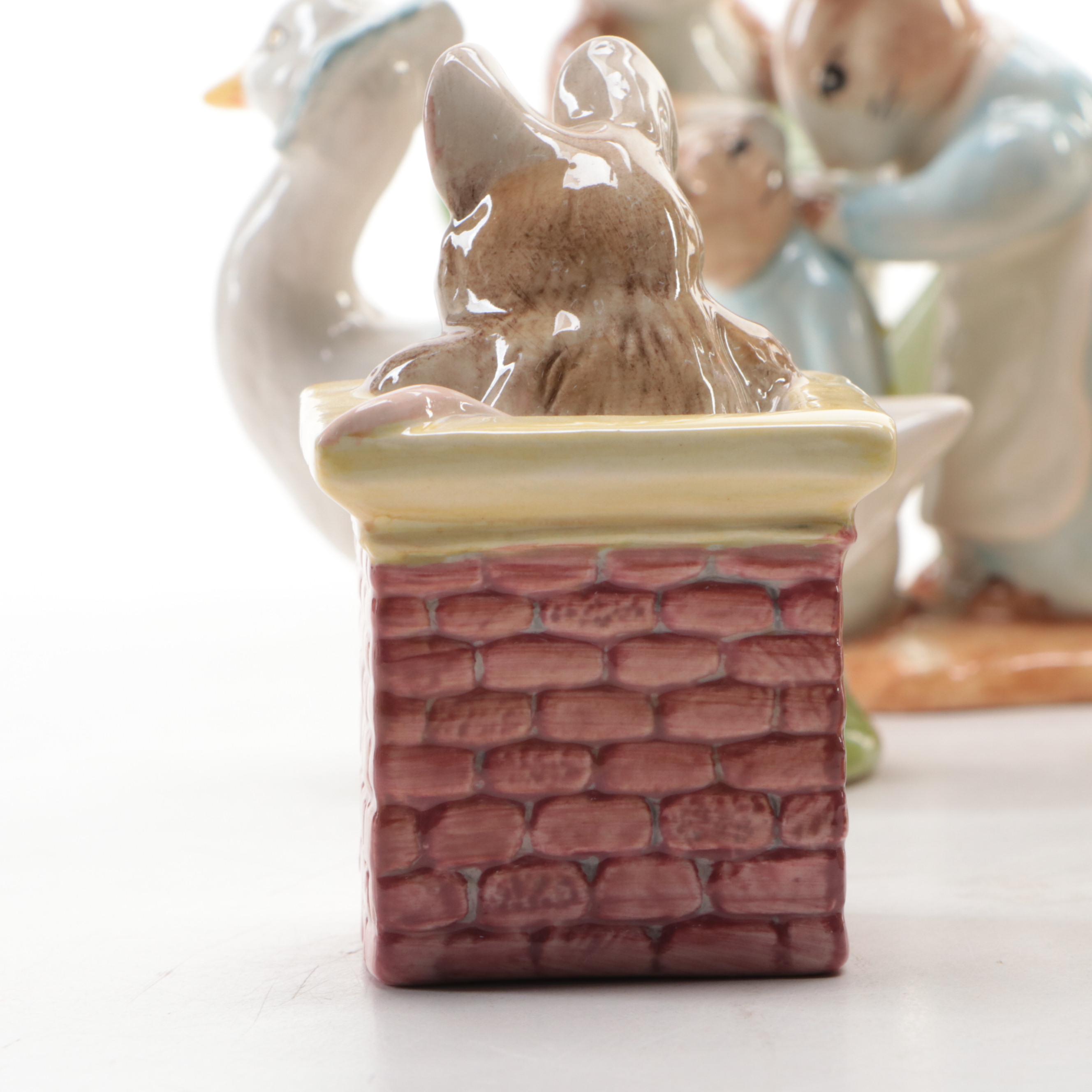 Royal Albert Beatrix Potter Porcelain Figurines Incl. Tom Thumb, Peter Rabbit
