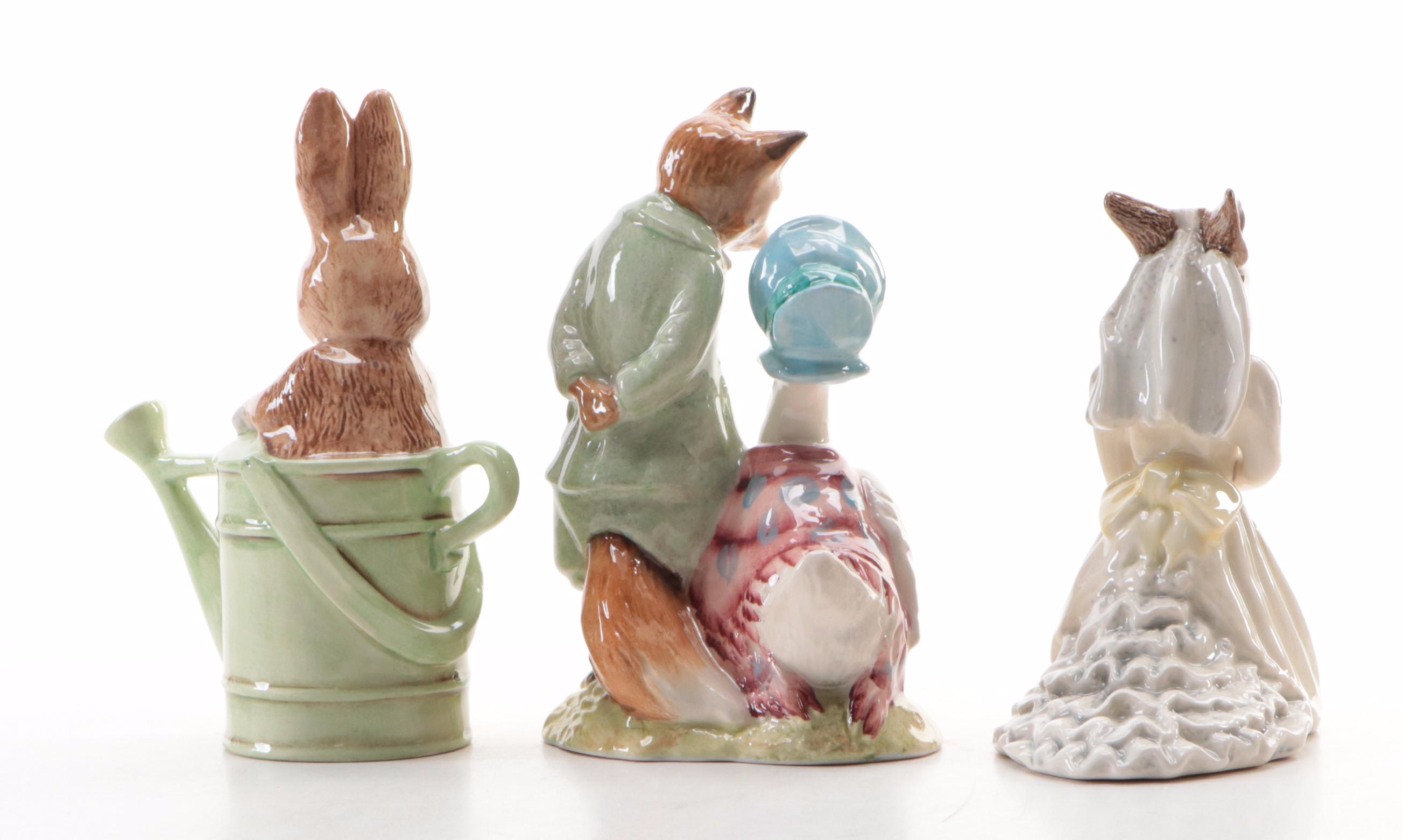 Royal Albert Beatrix Potter Porcelain Figurines Incl. Tom Thumb, Peter Rabbit