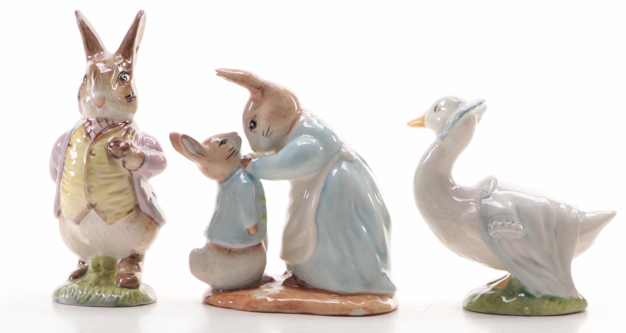 Royal Albert Beatrix Potter Porcelain Figurines Incl. Tom Thumb, Peter Rabbit
