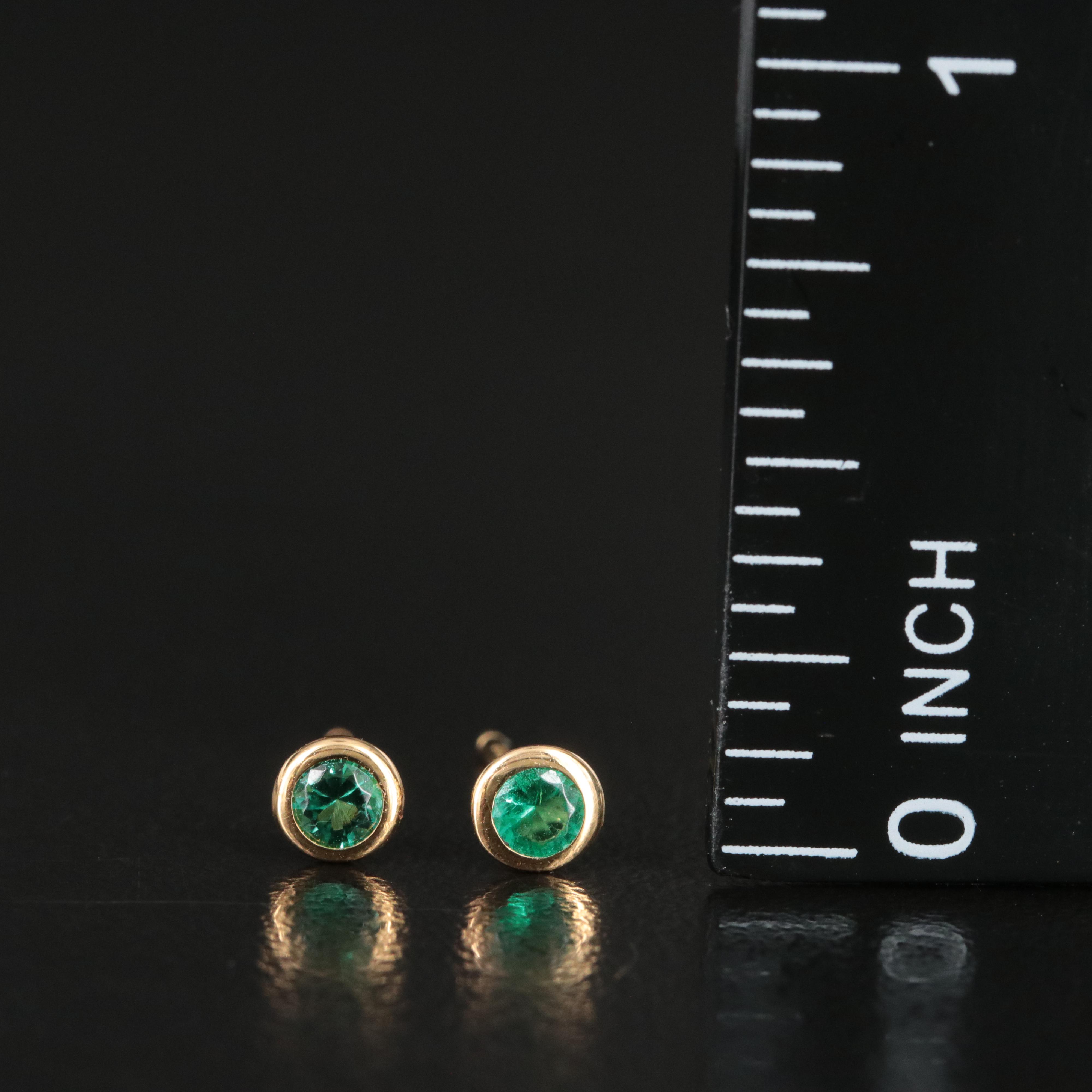 Elsa Peretti for Tiffany & Co. Color by the Yard 18K Emerald Earrings