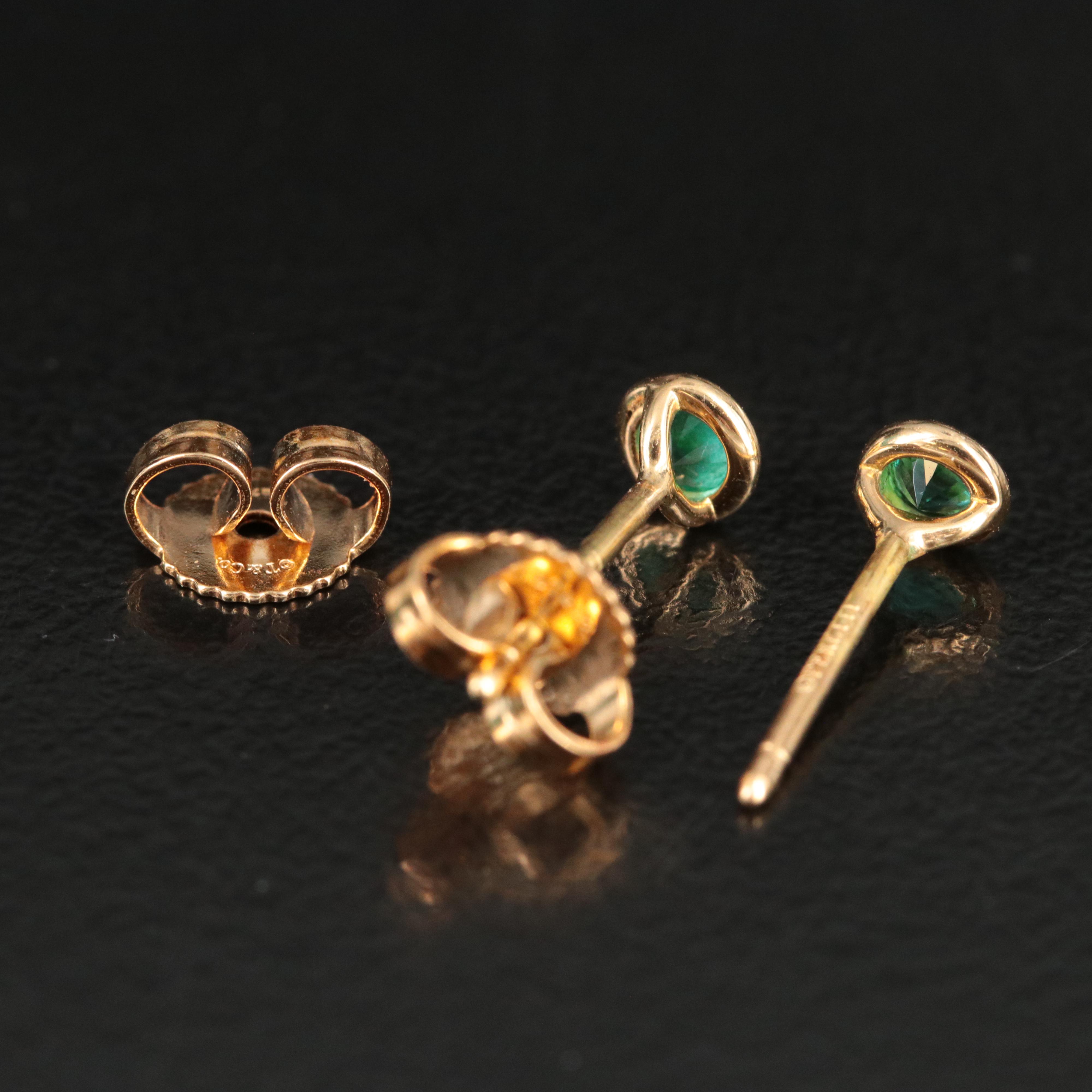 Elsa Peretti for Tiffany & Co. Color by the Yard 18K Emerald Earrings