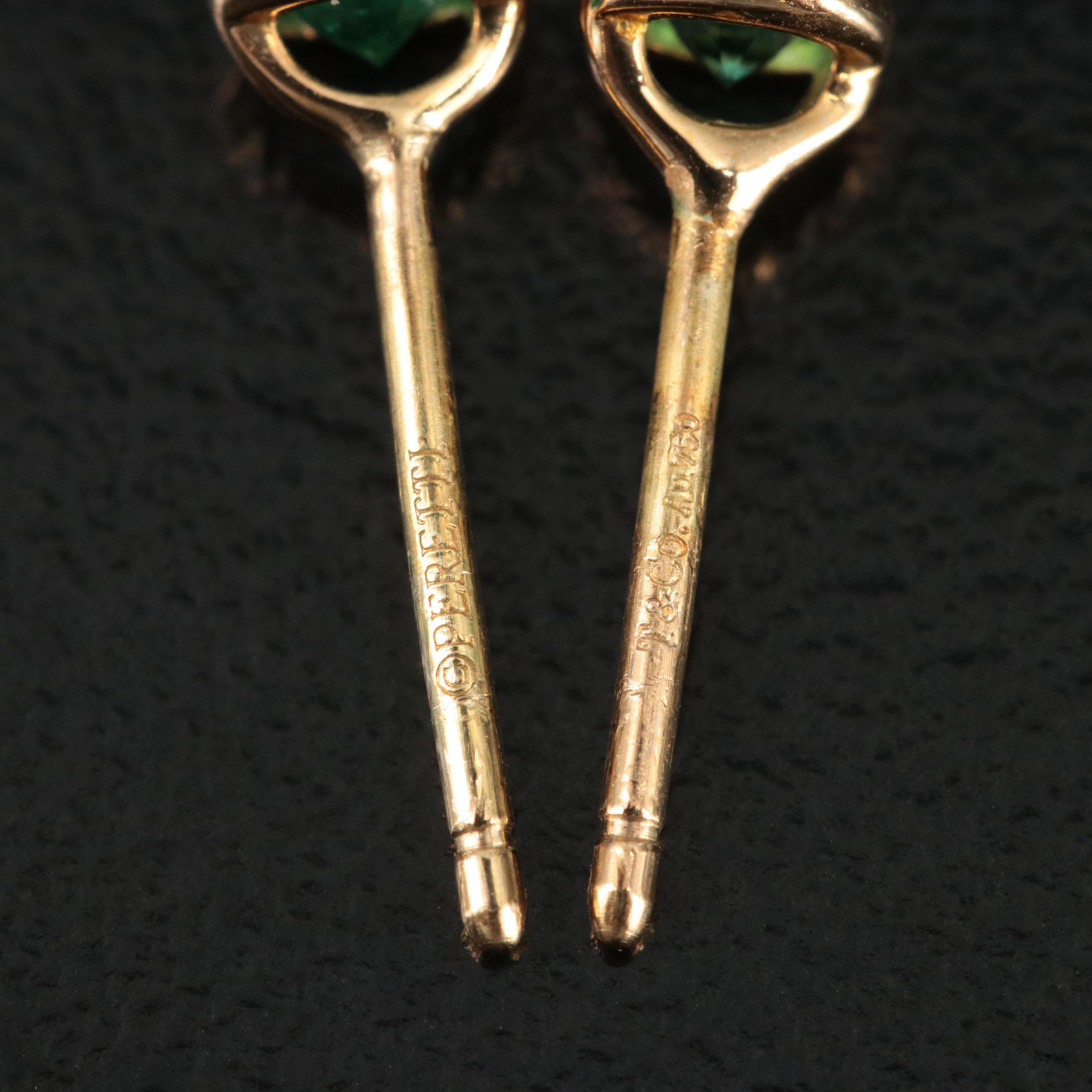 Elsa Peretti for Tiffany & Co. Color by the Yard 18K Emerald Earrings