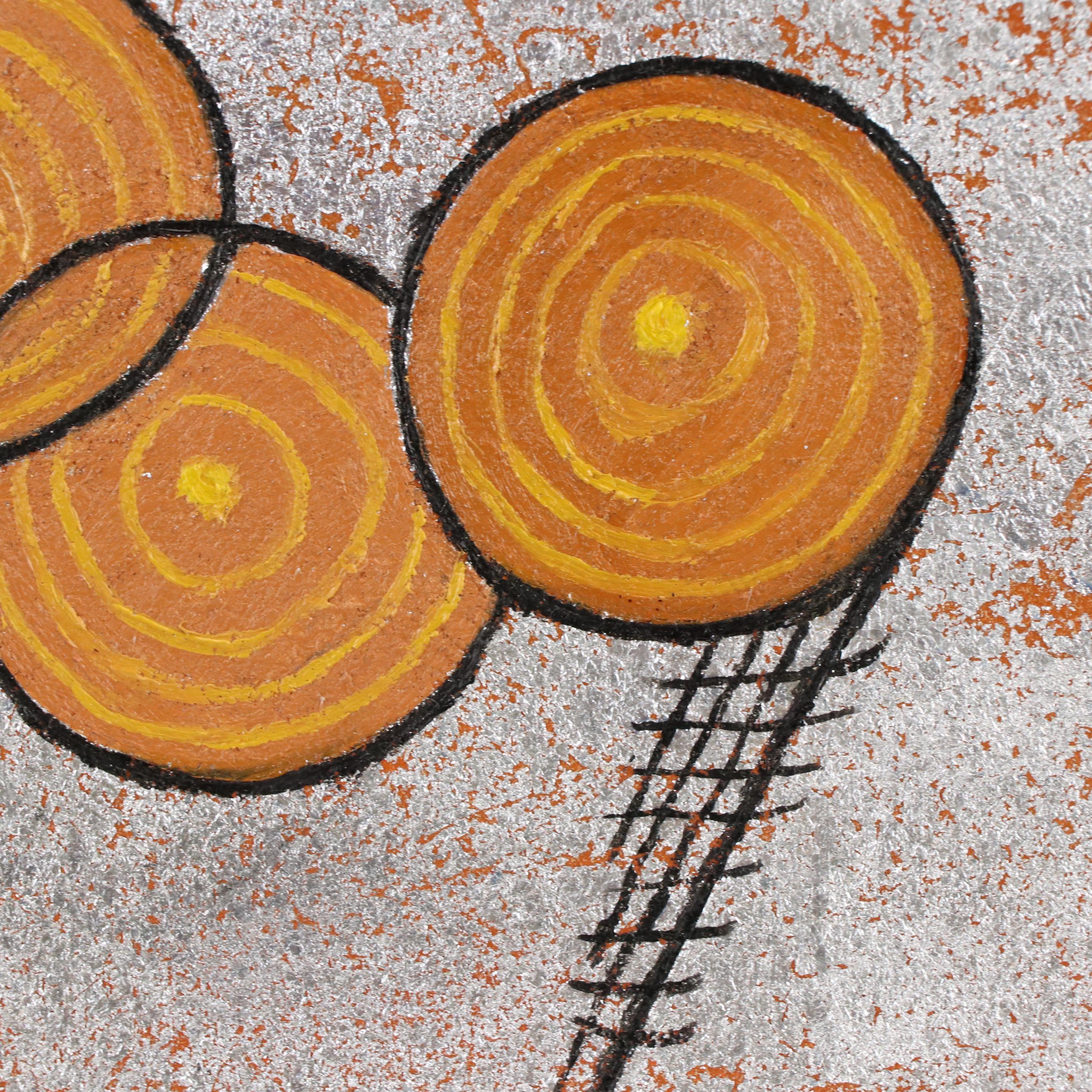 J. Thomas Watkins Modernist Abstract Mixed Media Painting "Motion," 21st Century