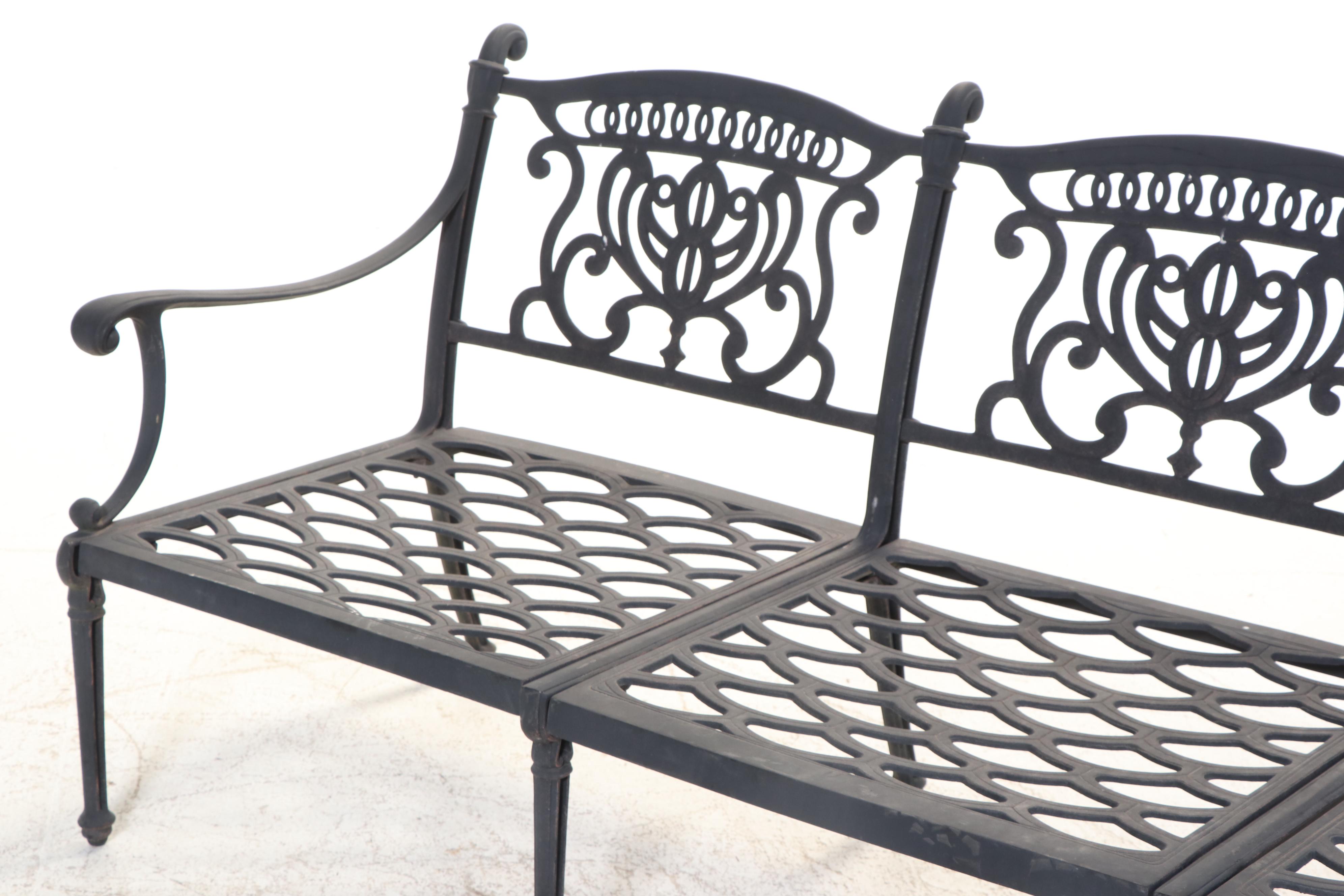 Three-Piece Hanamint Powder-Coated and Cast Aluminum Patio Seating Set