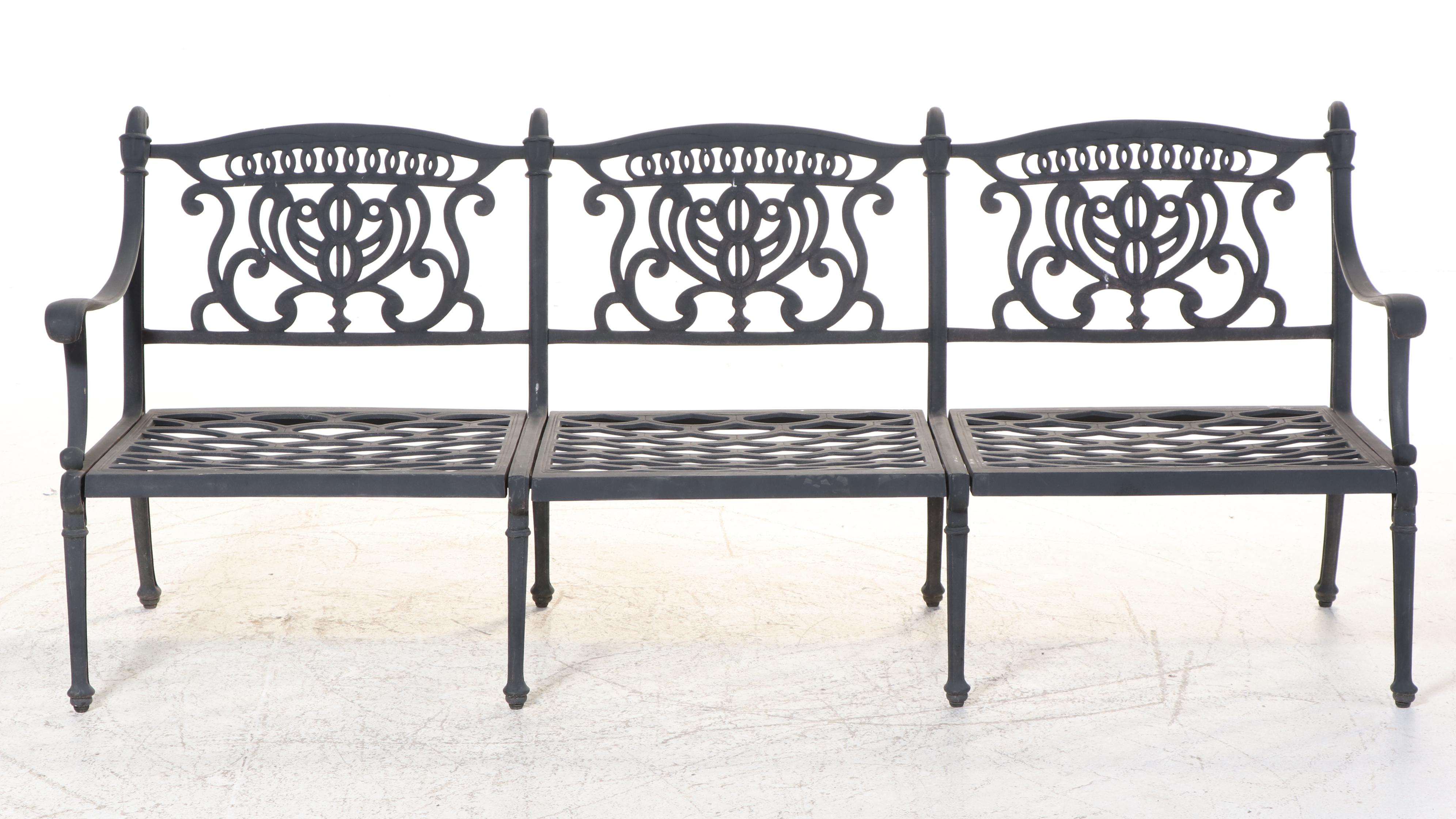 Three-Piece Hanamint Powder-Coated and Cast Aluminum Patio Seating Set