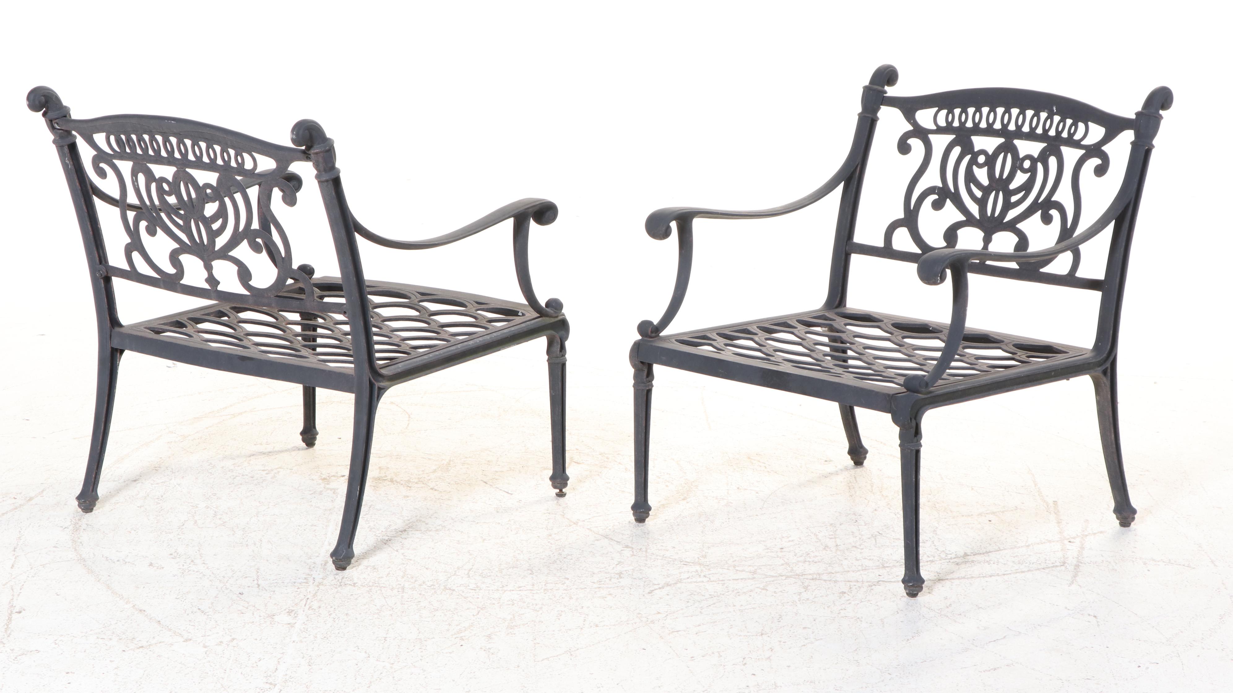 Three-Piece Hanamint Powder-Coated and Cast Aluminum Patio Seating Set