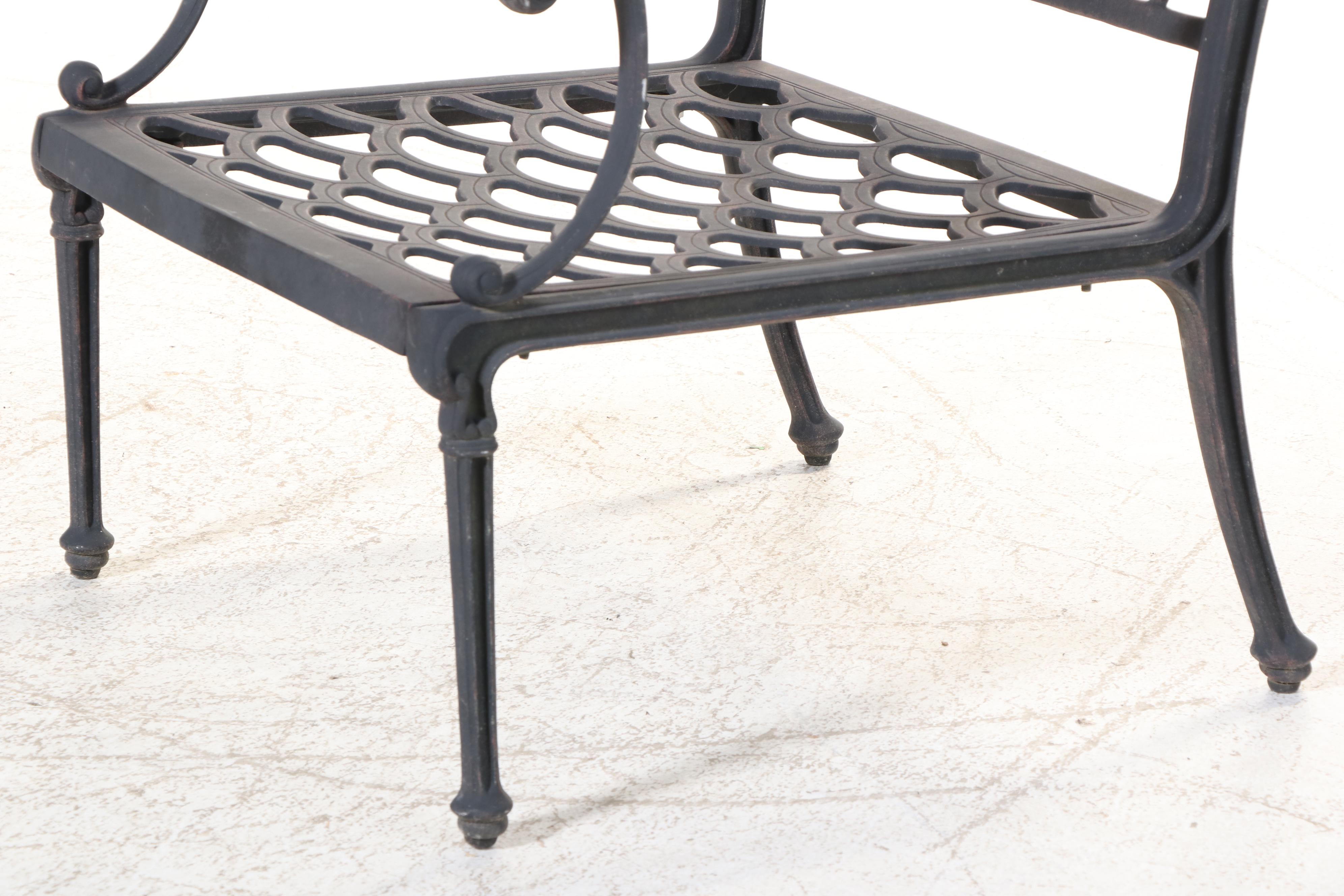 Three-Piece Hanamint Powder-Coated and Cast Aluminum Patio Seating Set