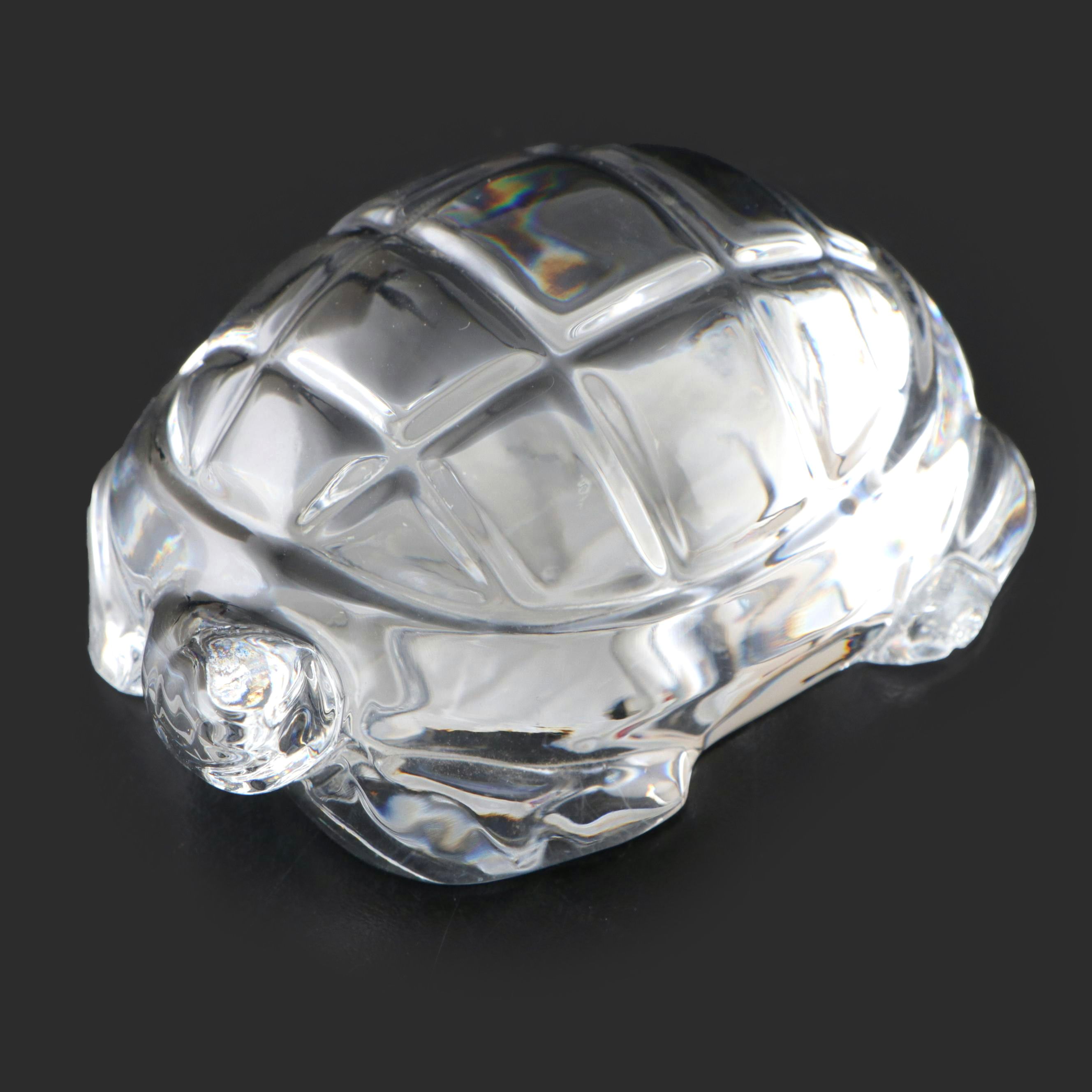 Baccarat Crystal Turtle Figurine