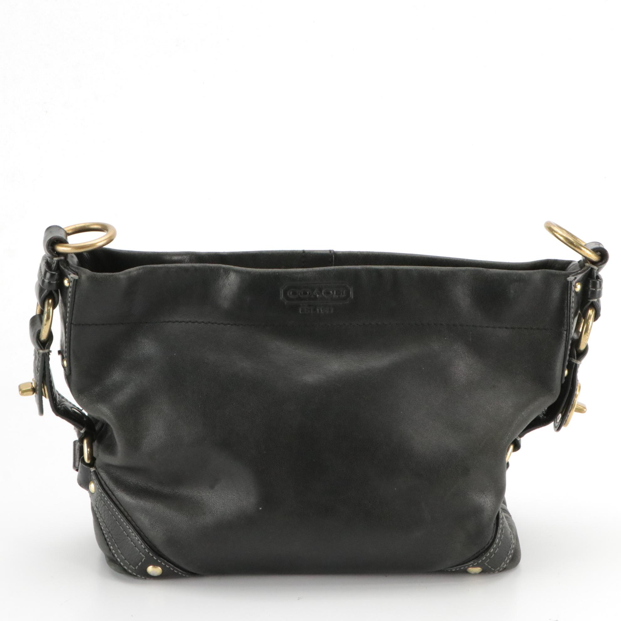 Coach Carly 10615 Leather Bag and 44808 Bag with Snake Effect Trim