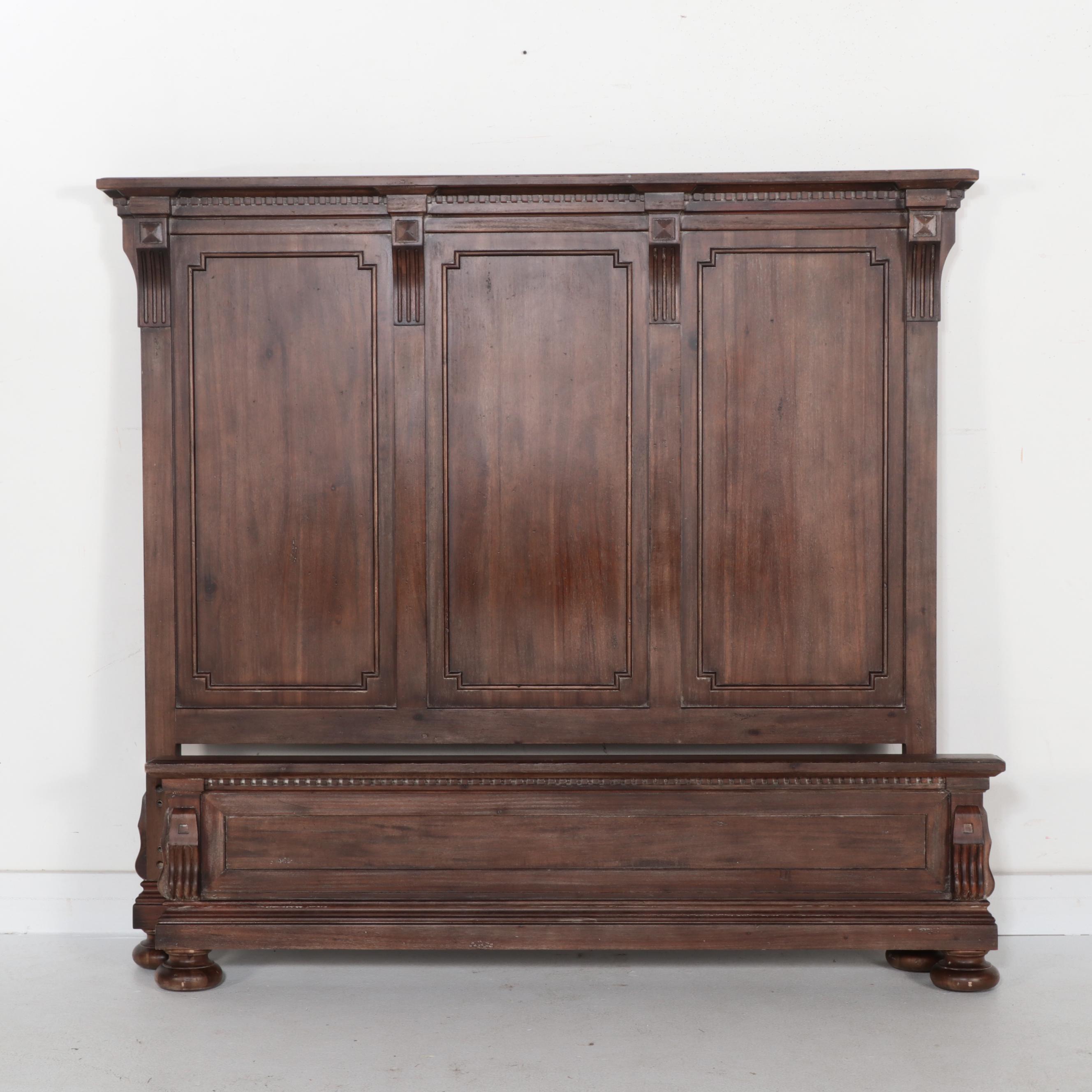 Restoration Hardware "St. James" Queen Panel Bed Frame