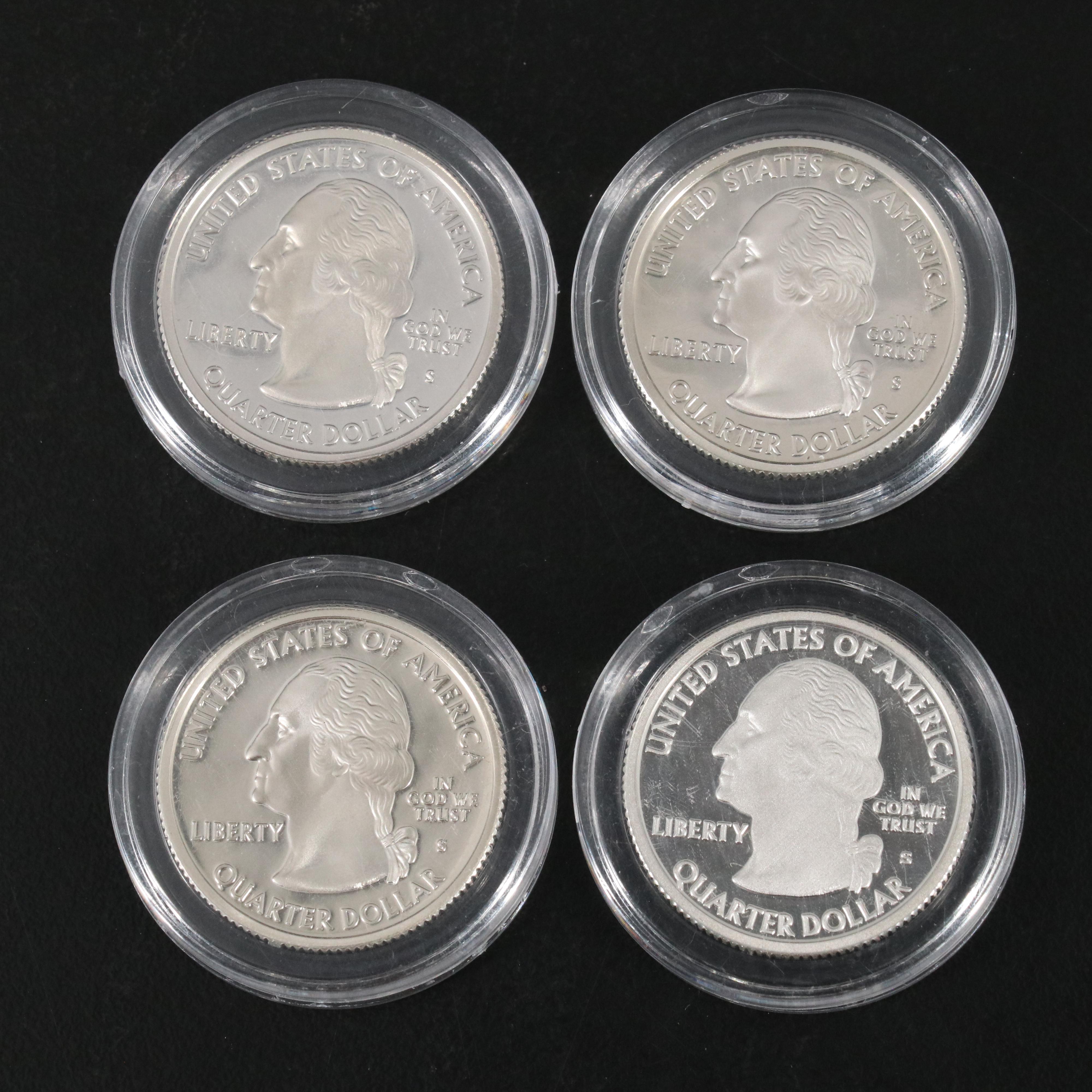 Complete Collection of  Fifty-Nine State and Territories Silver Quarter Proofs