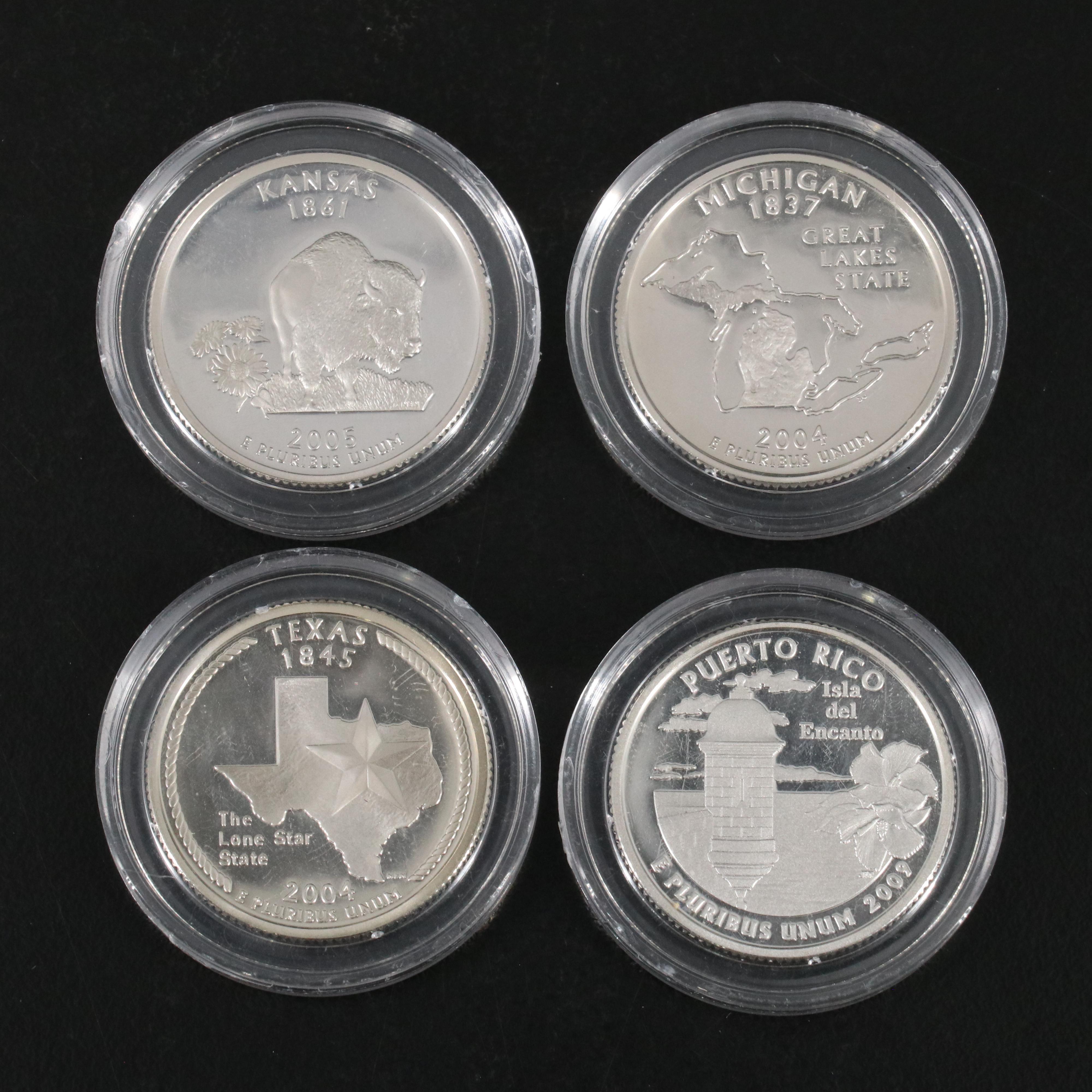 Complete Collection of  Fifty-Nine State and Territories Silver Quarter Proofs