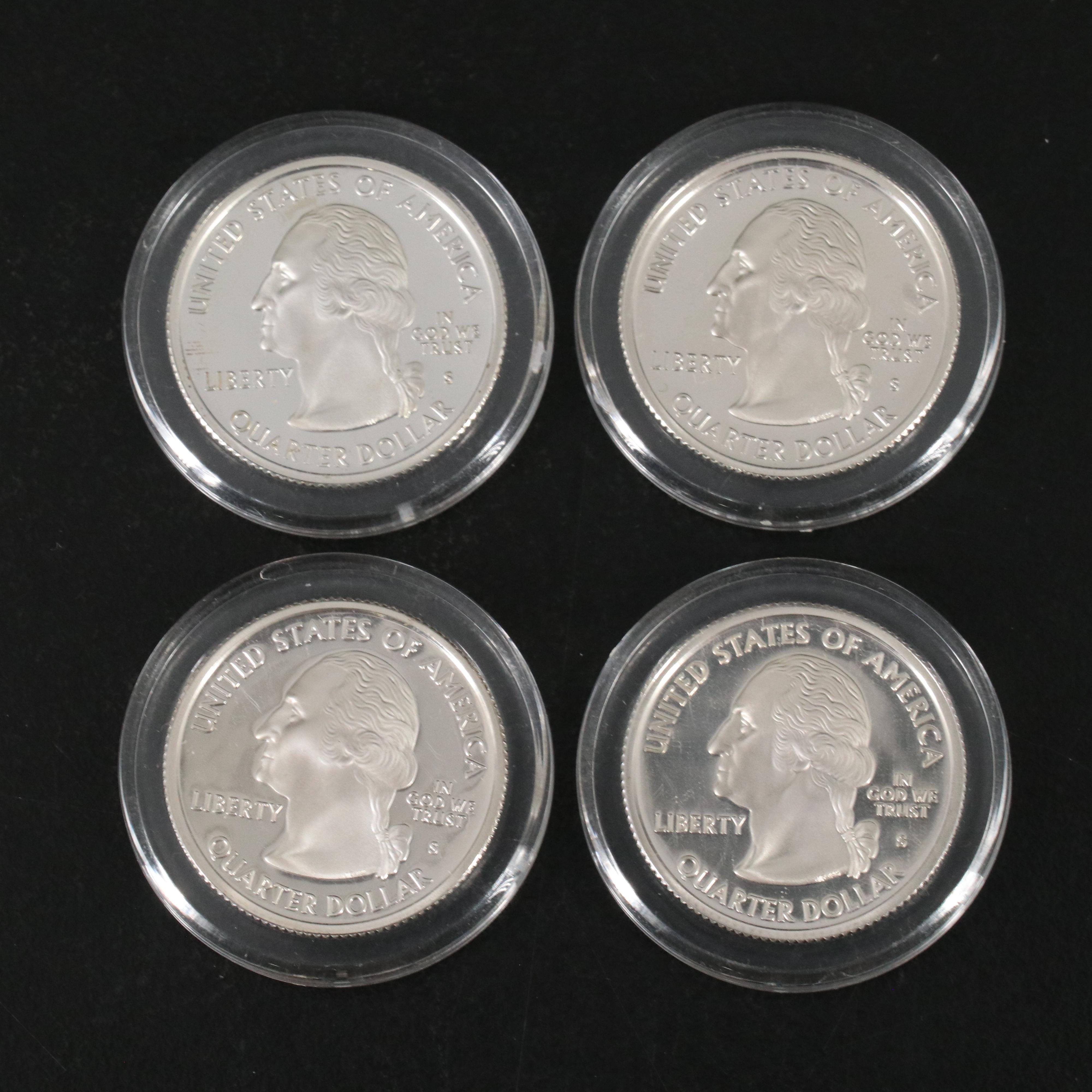 Complete Collection of  Fifty-Nine State and Territories Silver Quarter Proofs