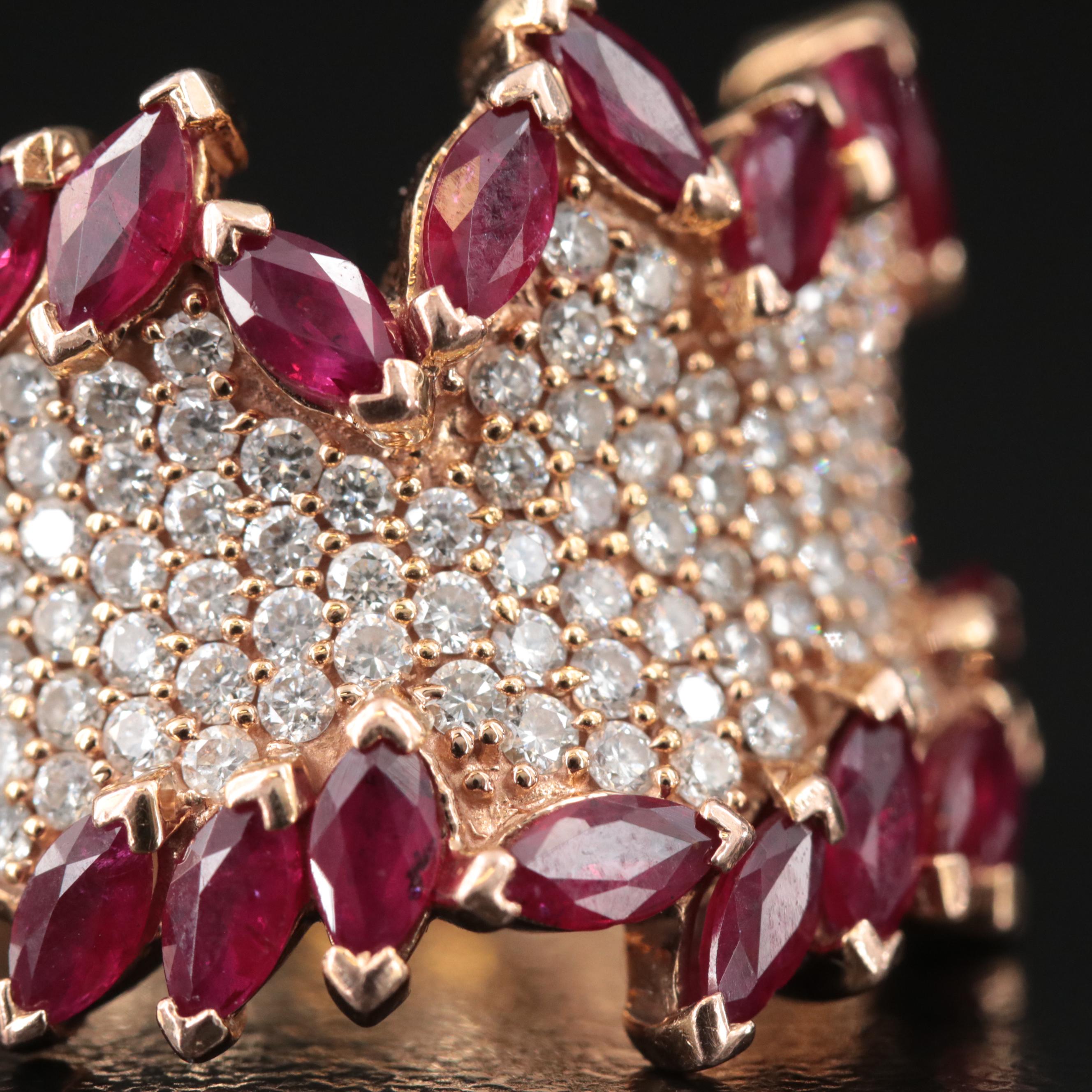 EFFY 14K Ruby and Diamond Ring