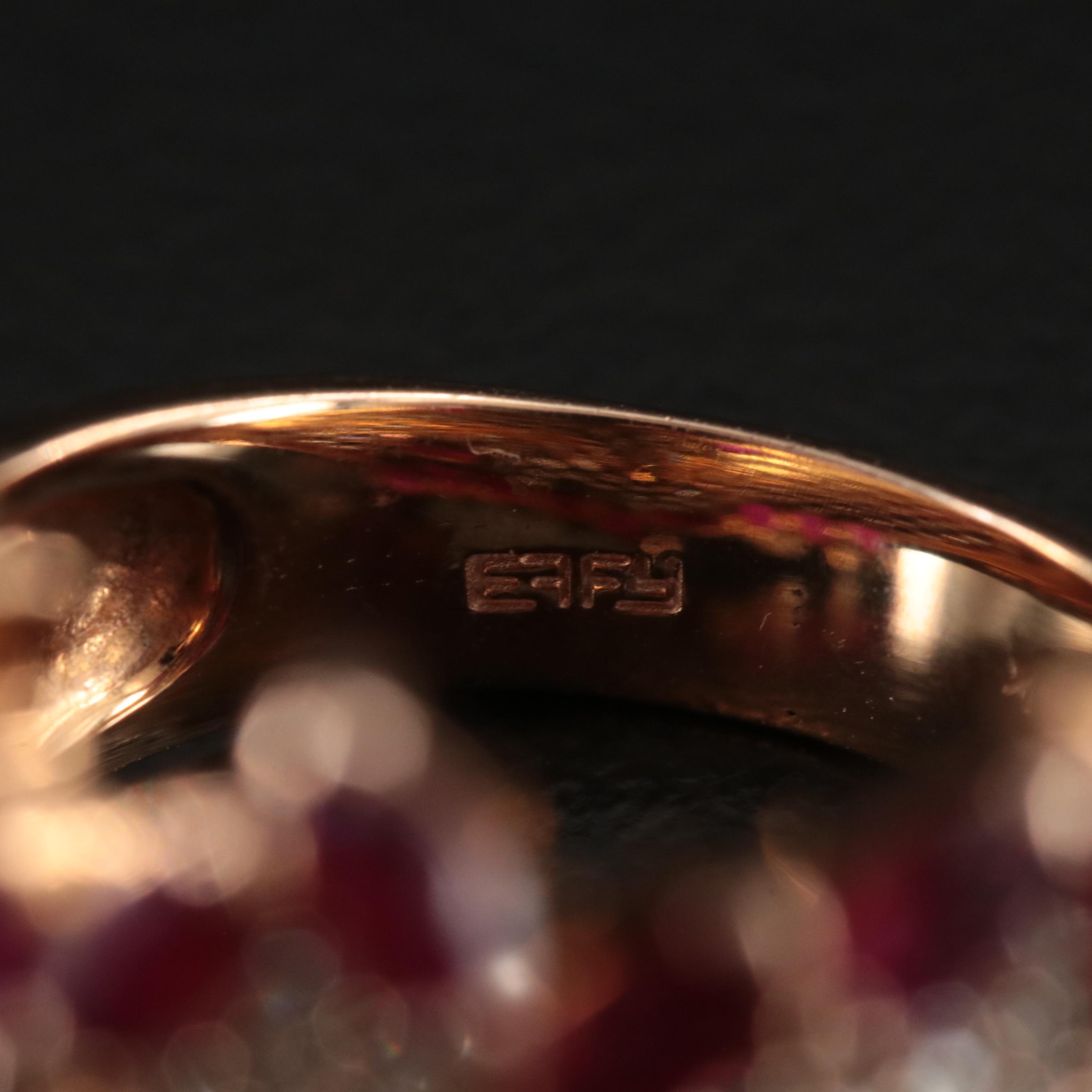 EFFY 14K Ruby and Diamond Ring
