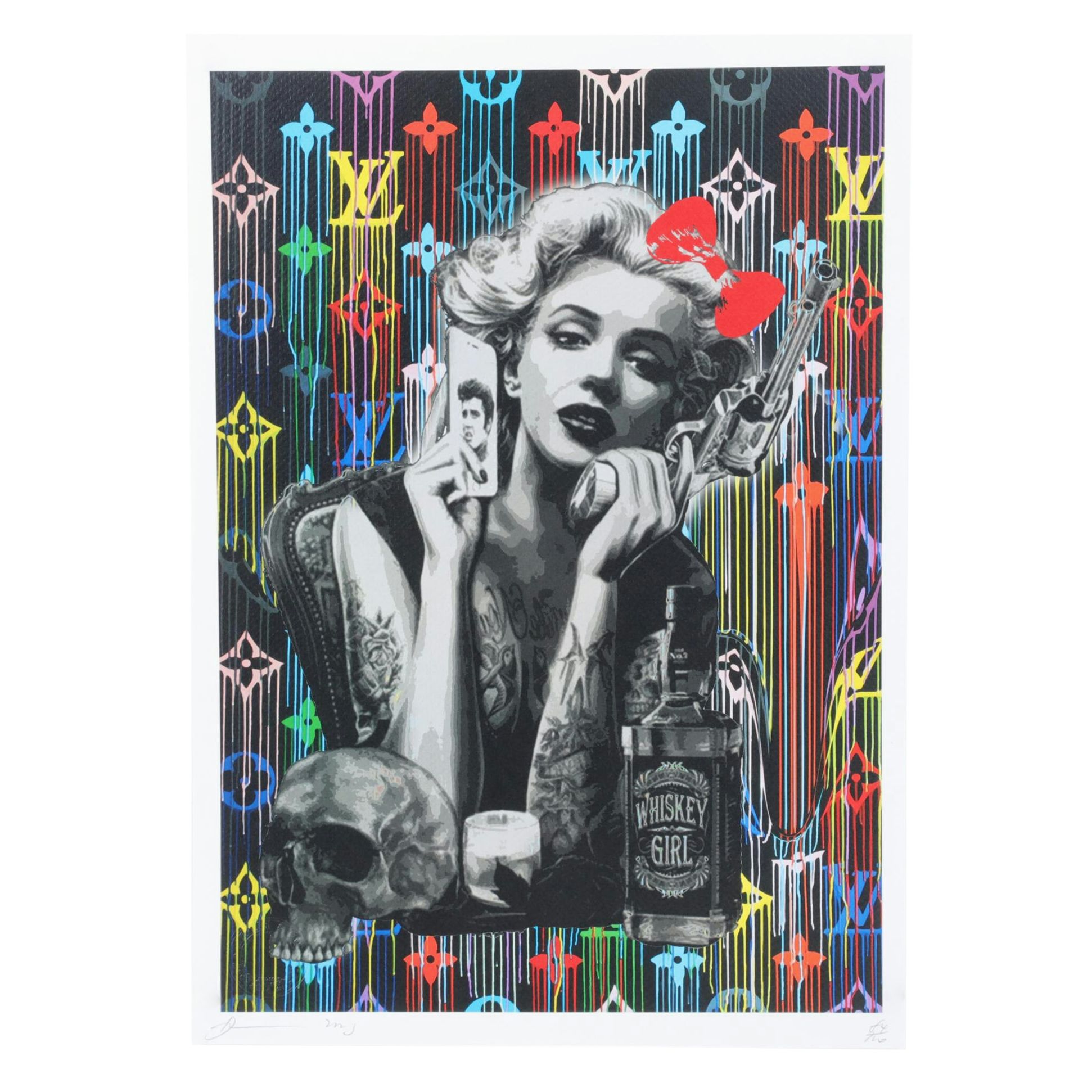 Death NYC Pop Art Graphic Print Featuring Marilyn Monroe, 2023