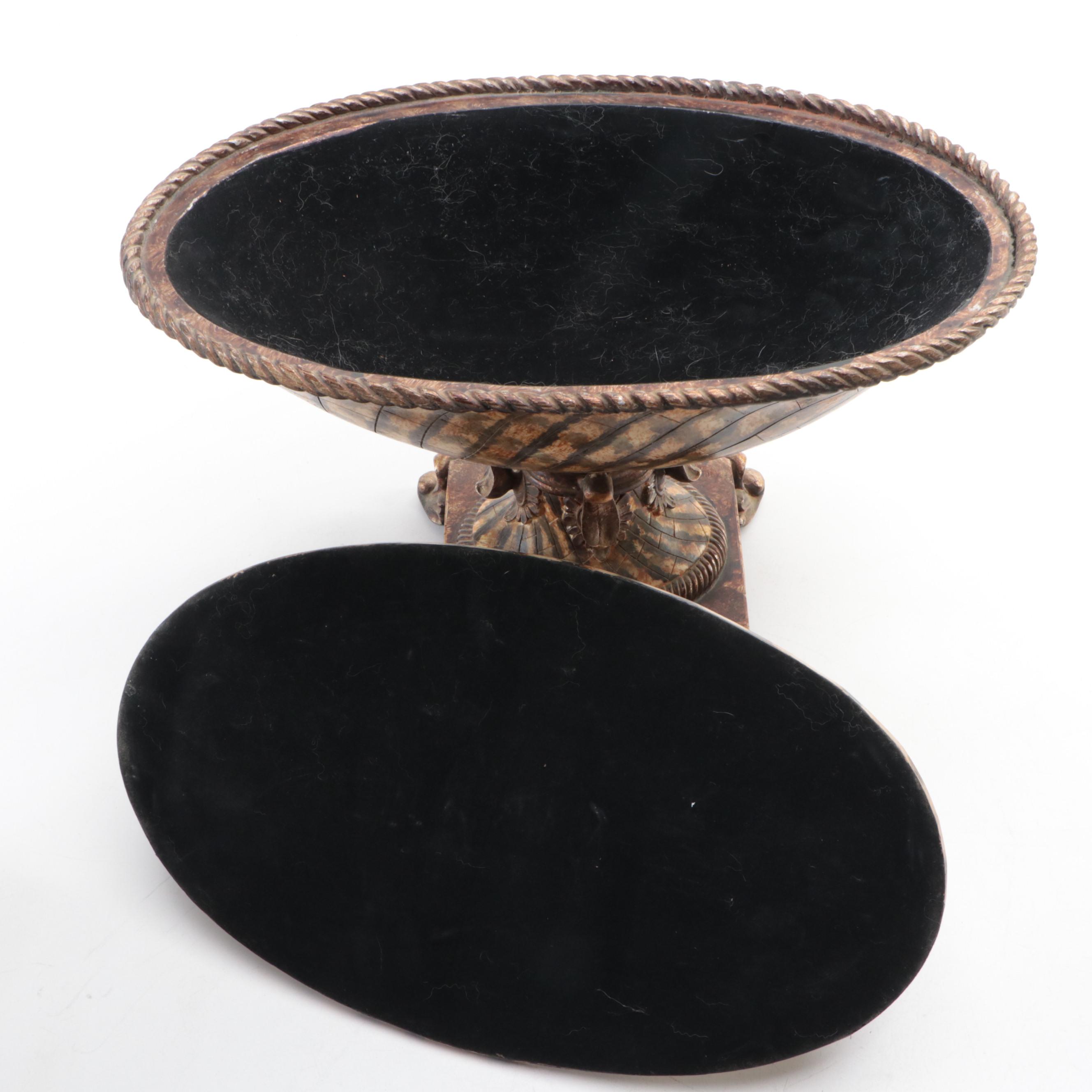 Earthenware "Treats' Dog Cookie Jar, David's Cookie Jar & Resin Lidded Compote