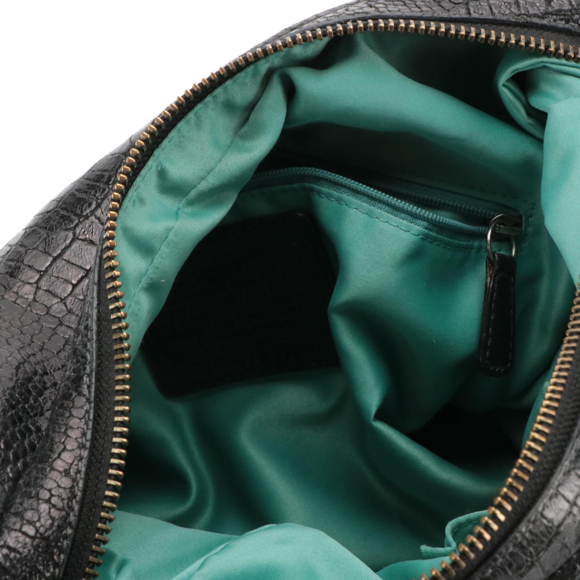 Coach Charlie Tote in Leather & Alexandra Two-Way Croc Embossed Shoulder Bag