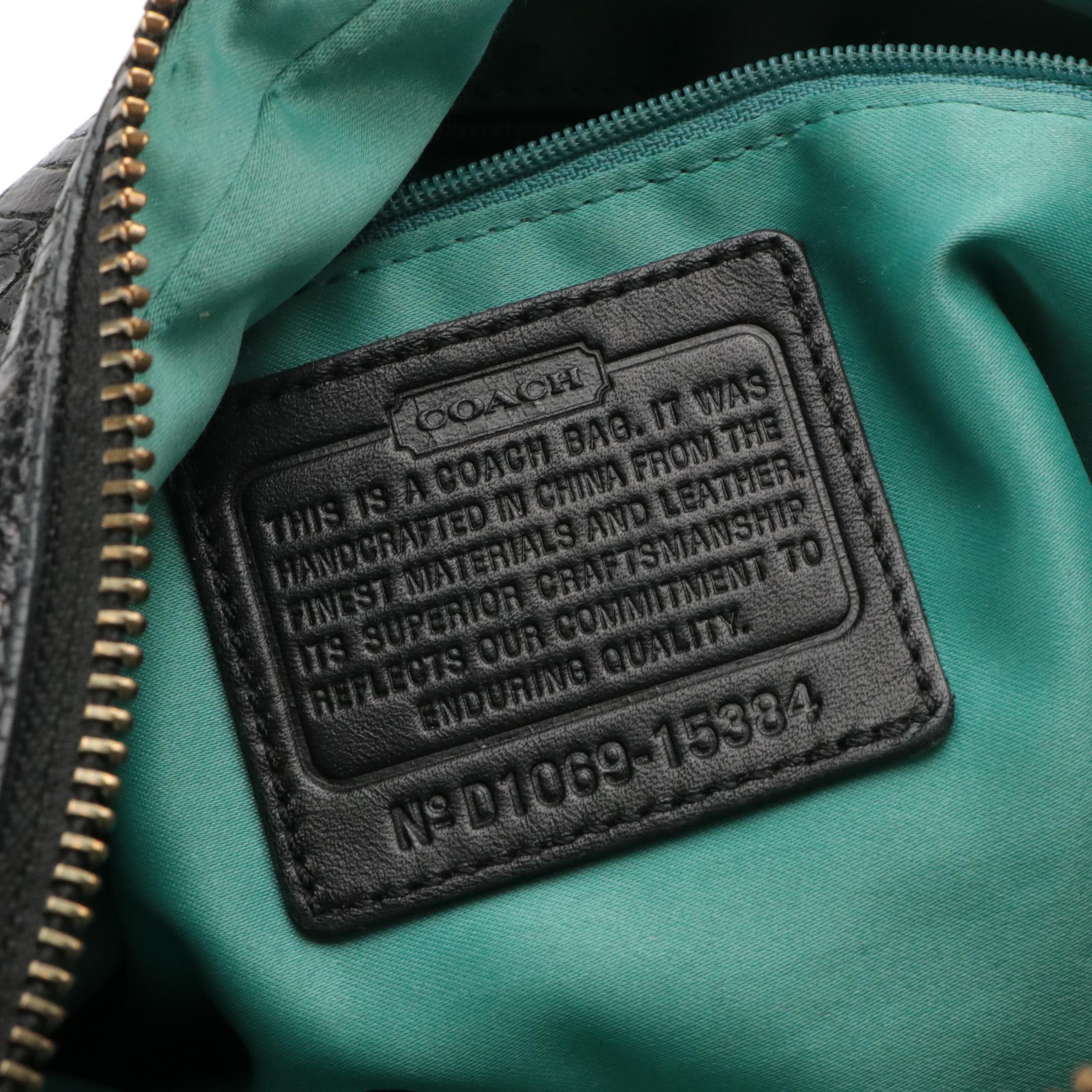 Coach Charlie Tote in Leather & Alexandra Two-Way Croc Embossed Shoulder Bag