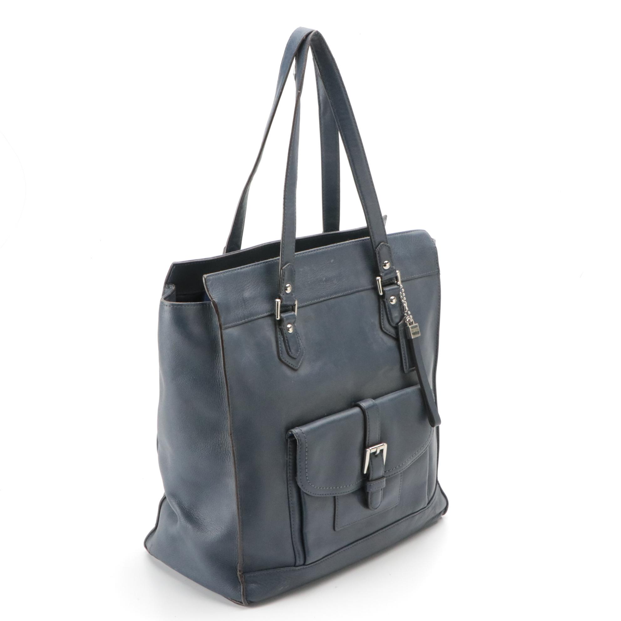 Coach Charlie Tote in Leather & Alexandra Two-Way Croc Embossed Shoulder Bag