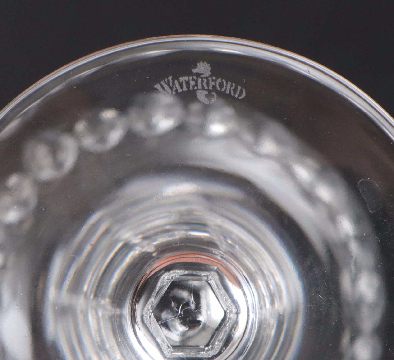 Waterford "Wynnewood" Crystal White Wine Glasses