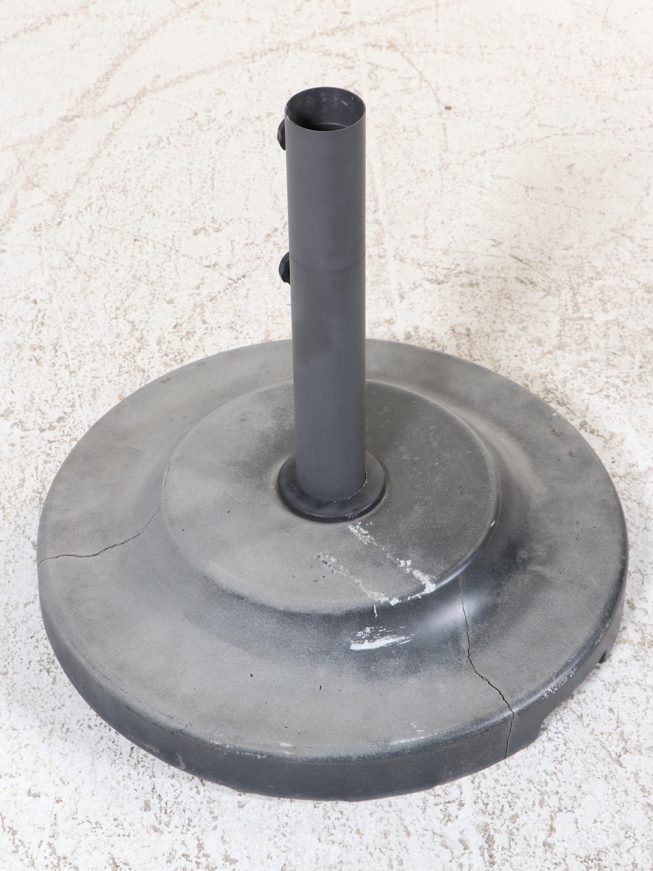 Three-Piece Cast Aluminum Patio Bar Set with Umbrella, Incl. Hanamint