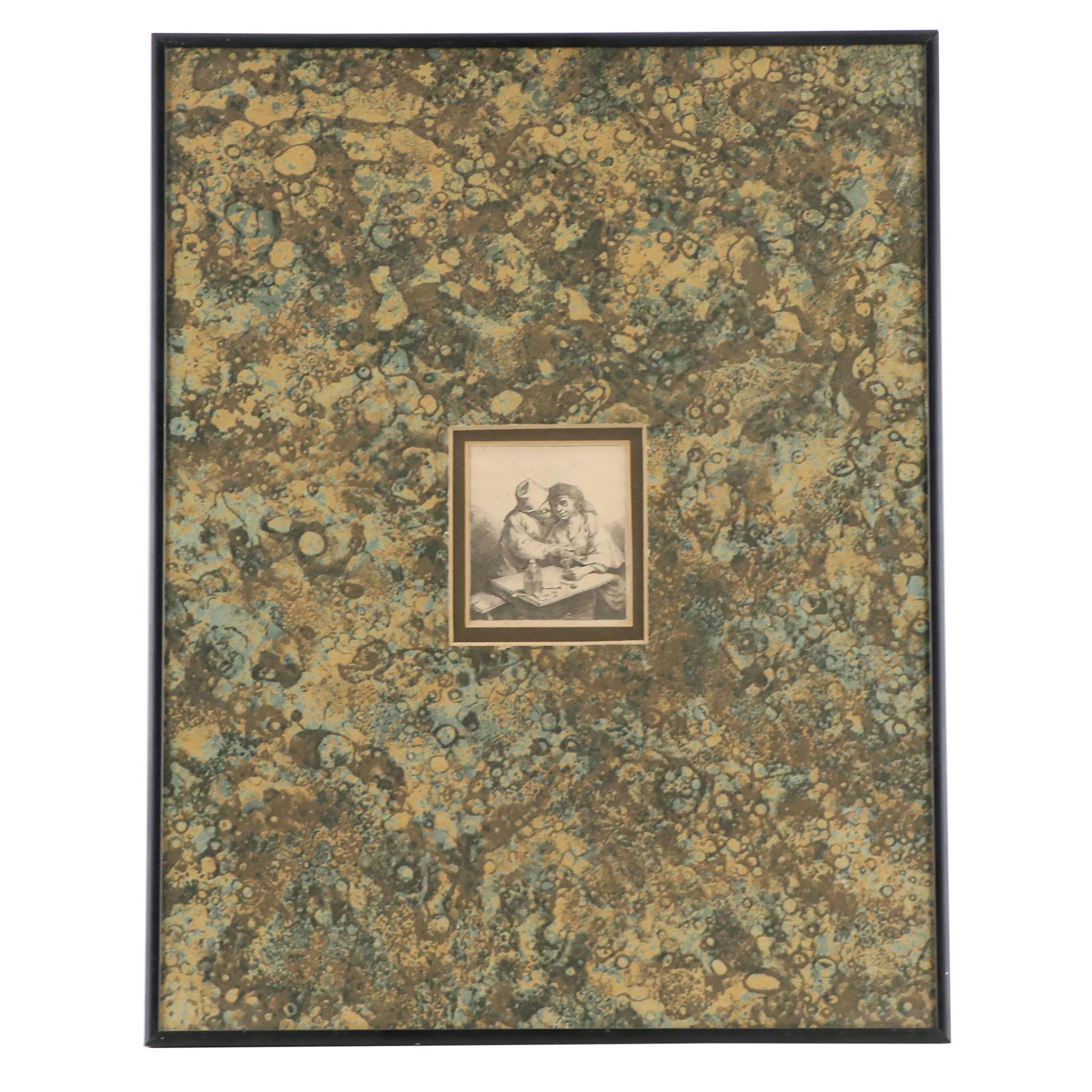 Cornelis Pietersz Bega Etching "The Amorous Couple"