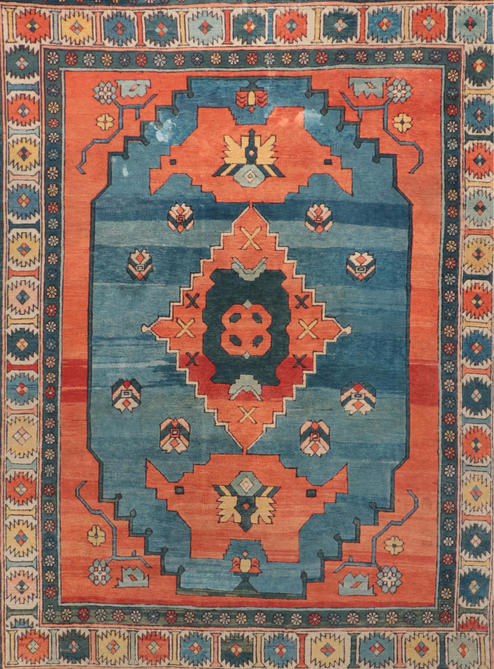 7'11 x 10'7 Hand-Knotted Caucasian Kazak Area Rug