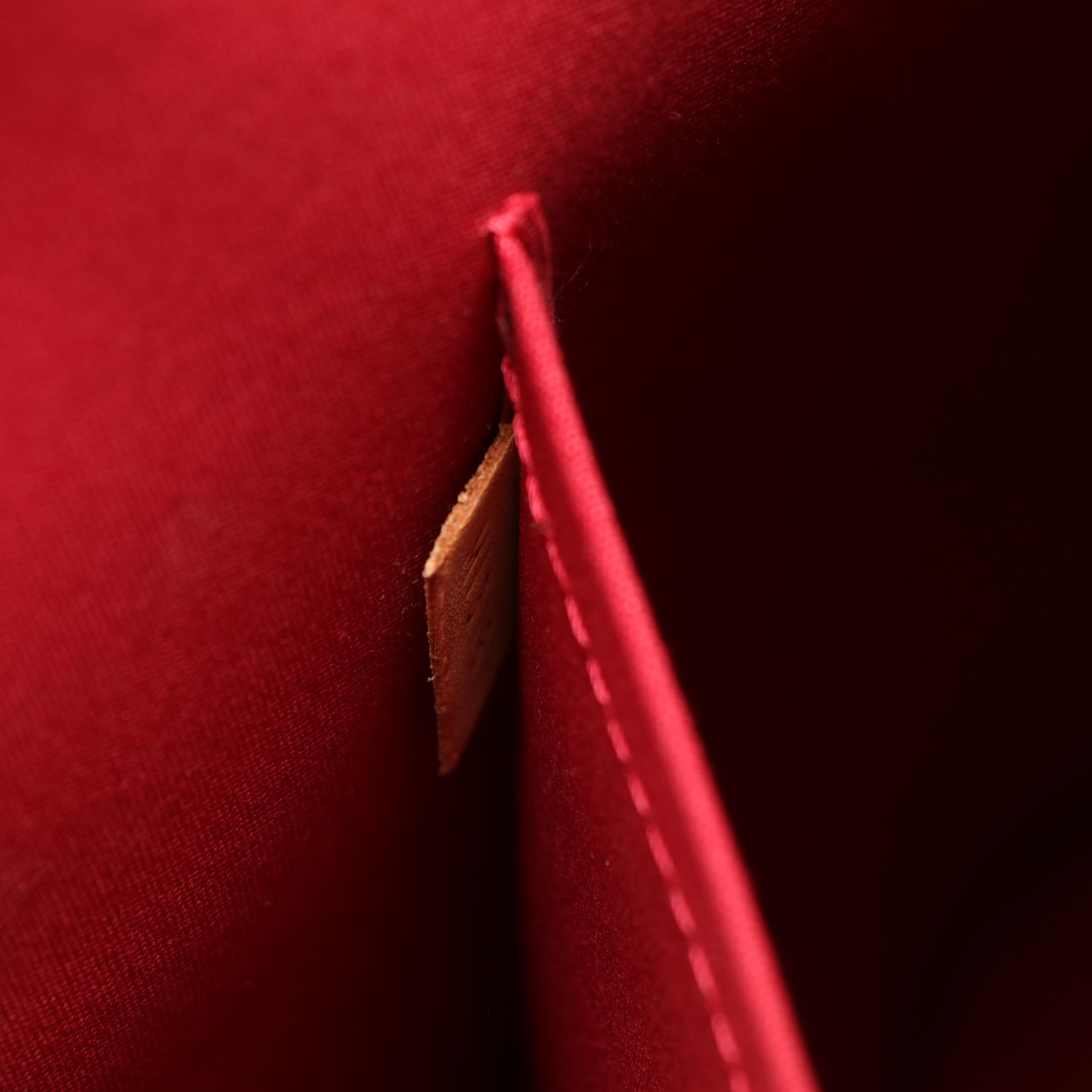 Louis Vuitton Alma GM Bag in Pomme D'Amour Monogram Vernis