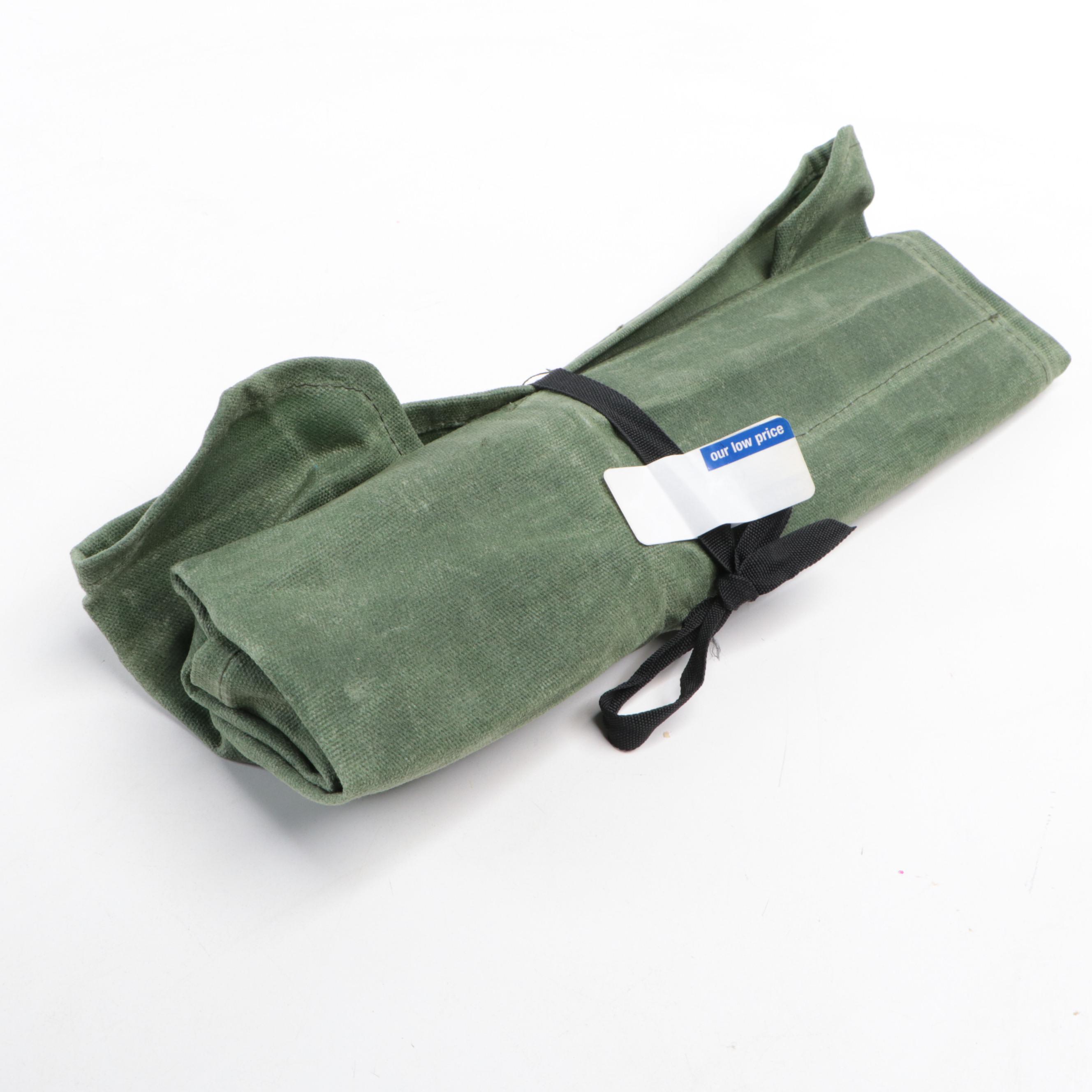 Damascus Steel Five-Piece Steel Chef Set with Knife Roll