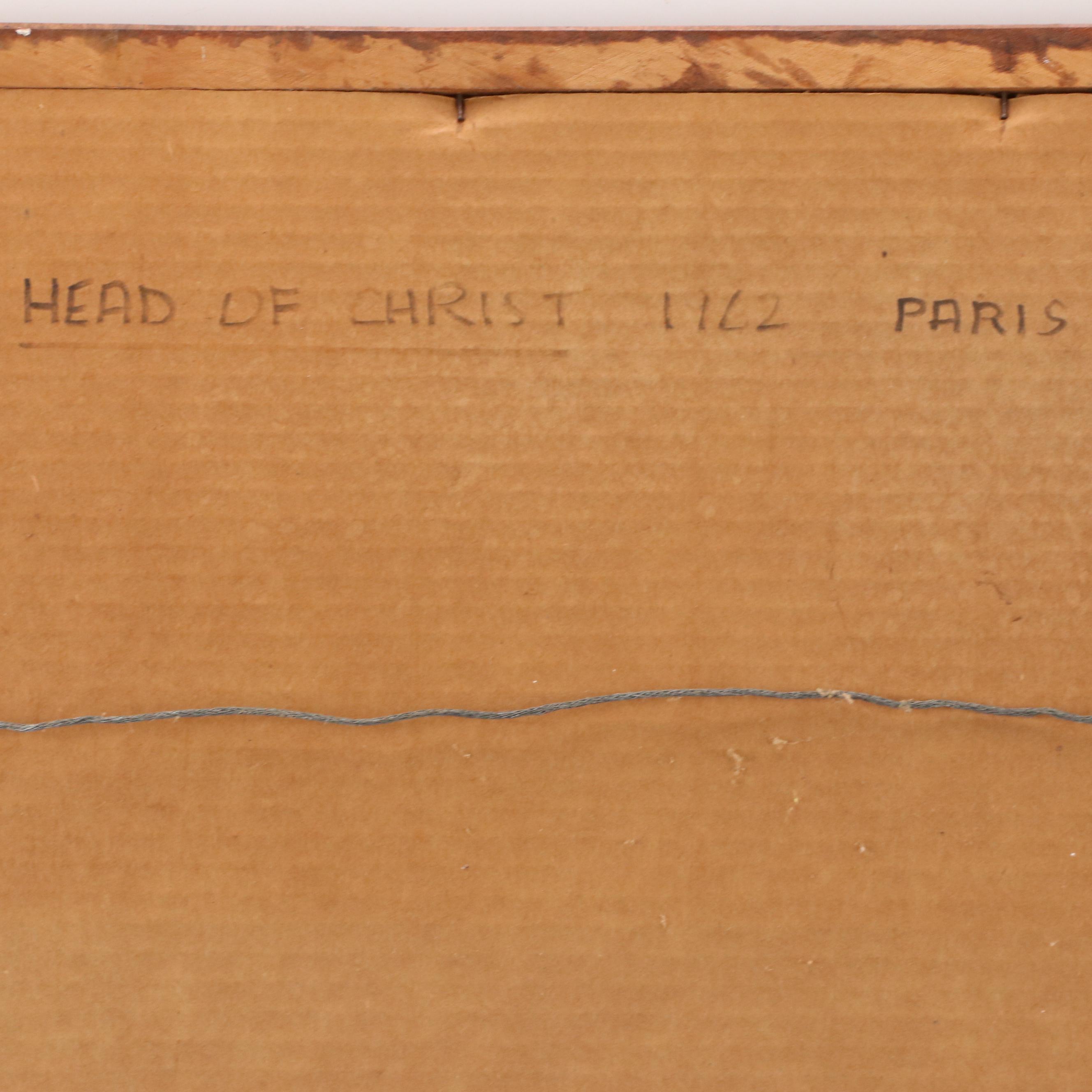 Walter Sorge Modernist Etching "Head of Christ," 1962