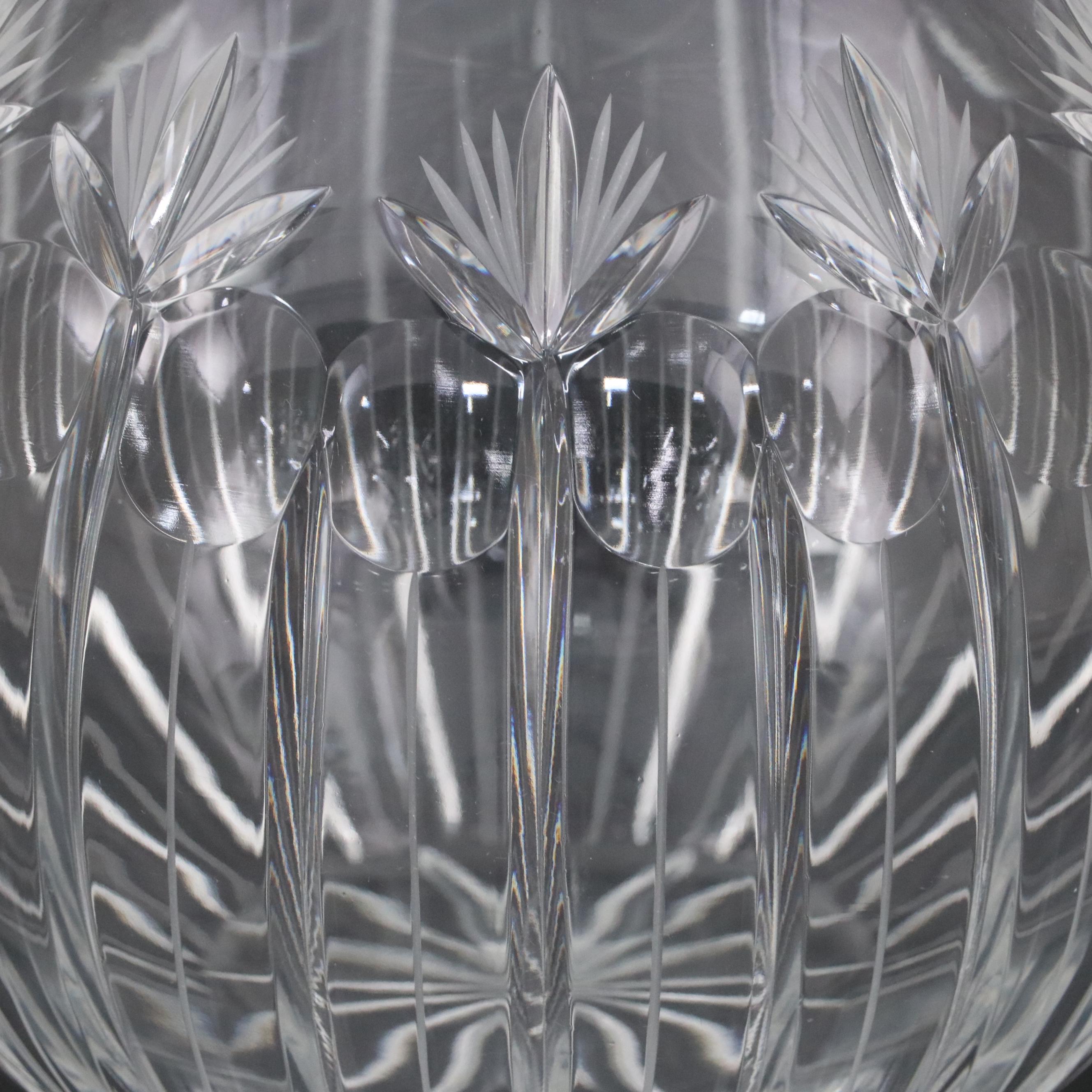 Cut Crystal Rose Bowl