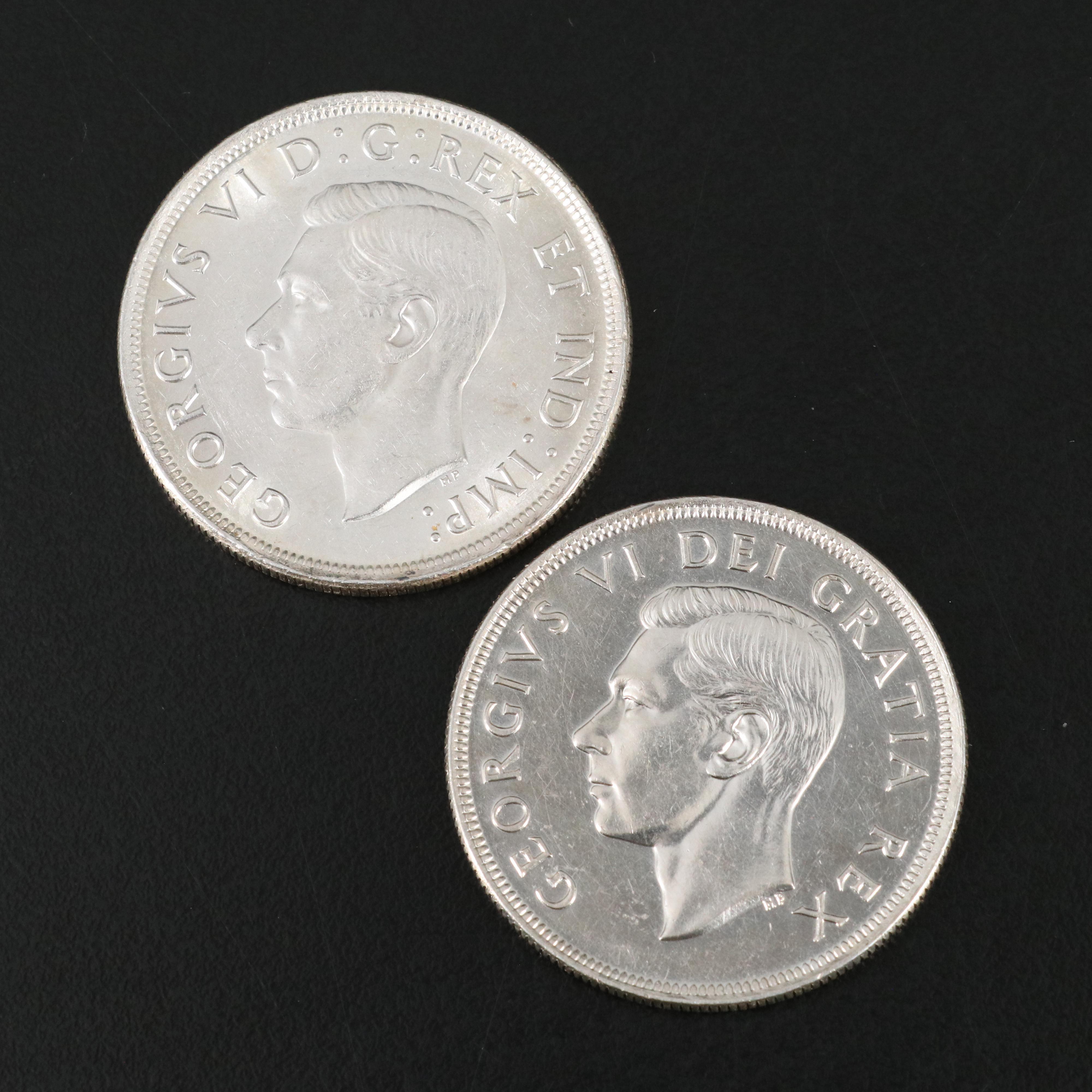 Canada 1939 and 1949 BU Dollars