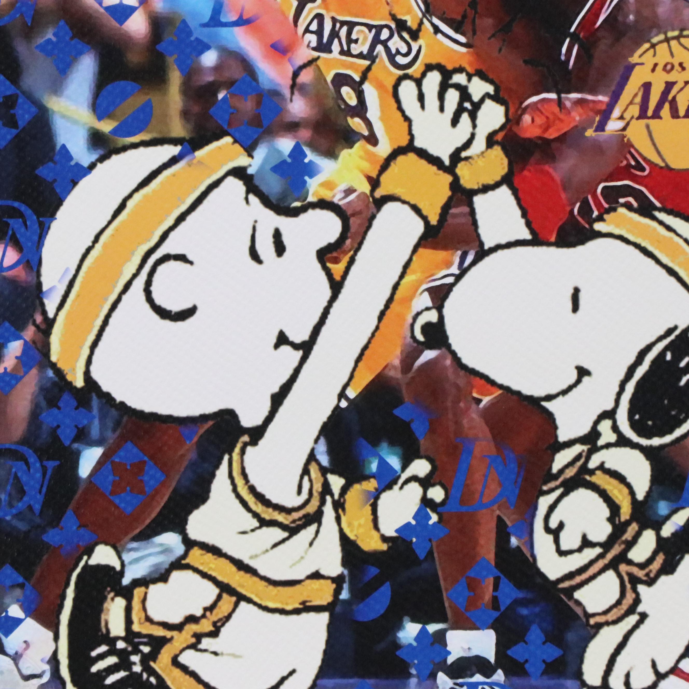 Death NYC Graphic Digital Print Featuring NBA Players x Peanuts, 2020