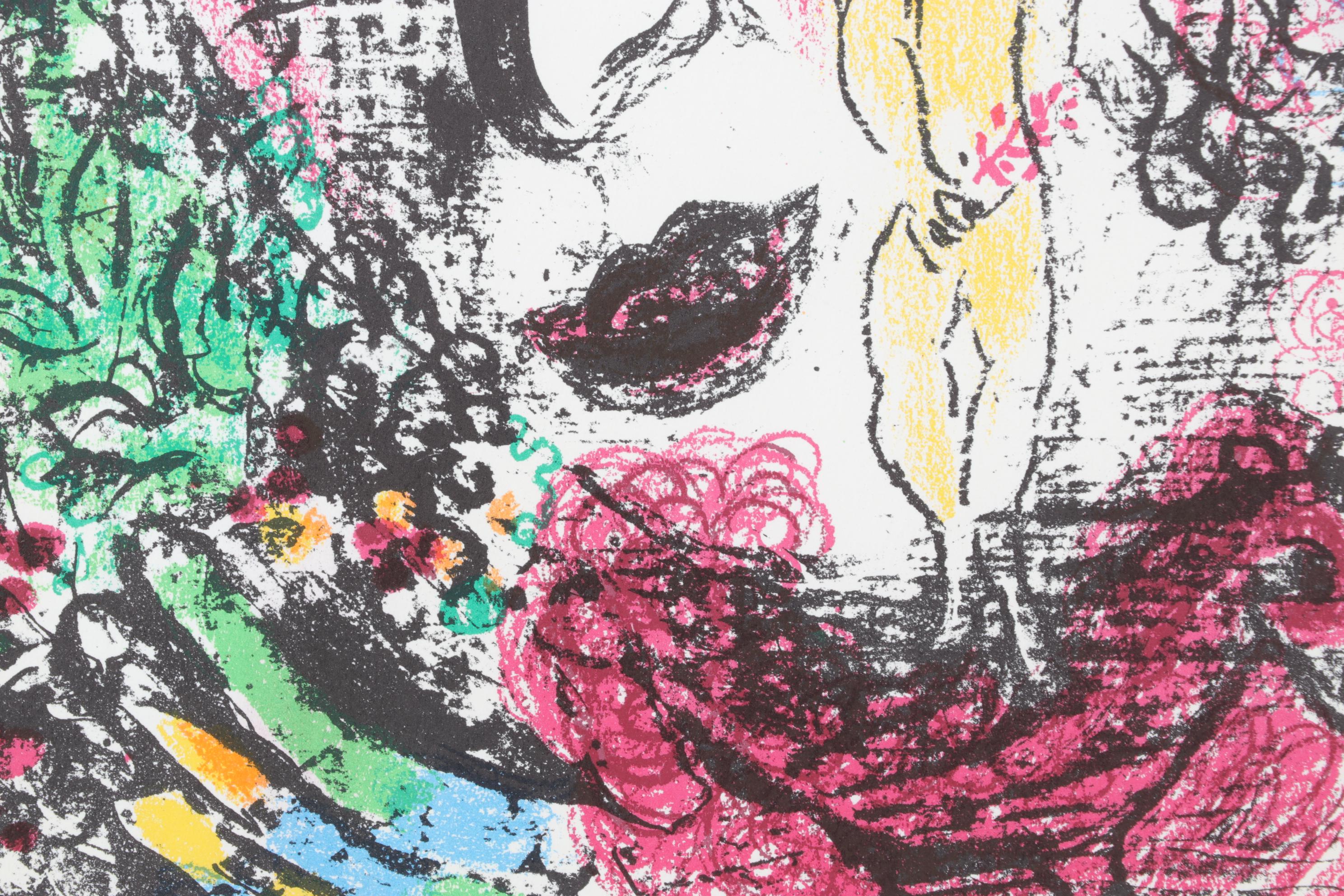 Marc Chagall Color Lithograph "L'Apparition au cirque," 1963