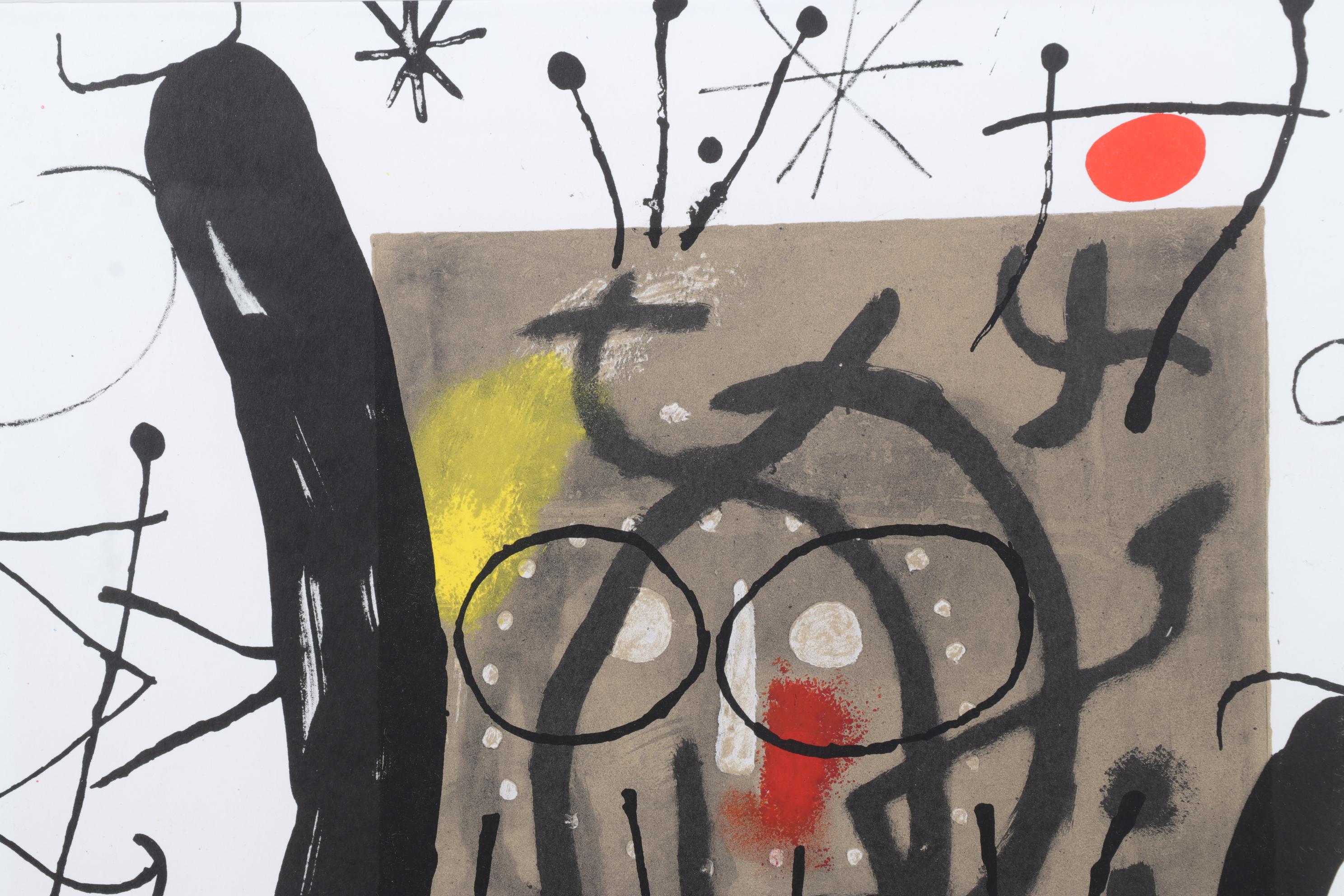 Joan Miró Color Lithograph for "Derrière le Miroir," 1965