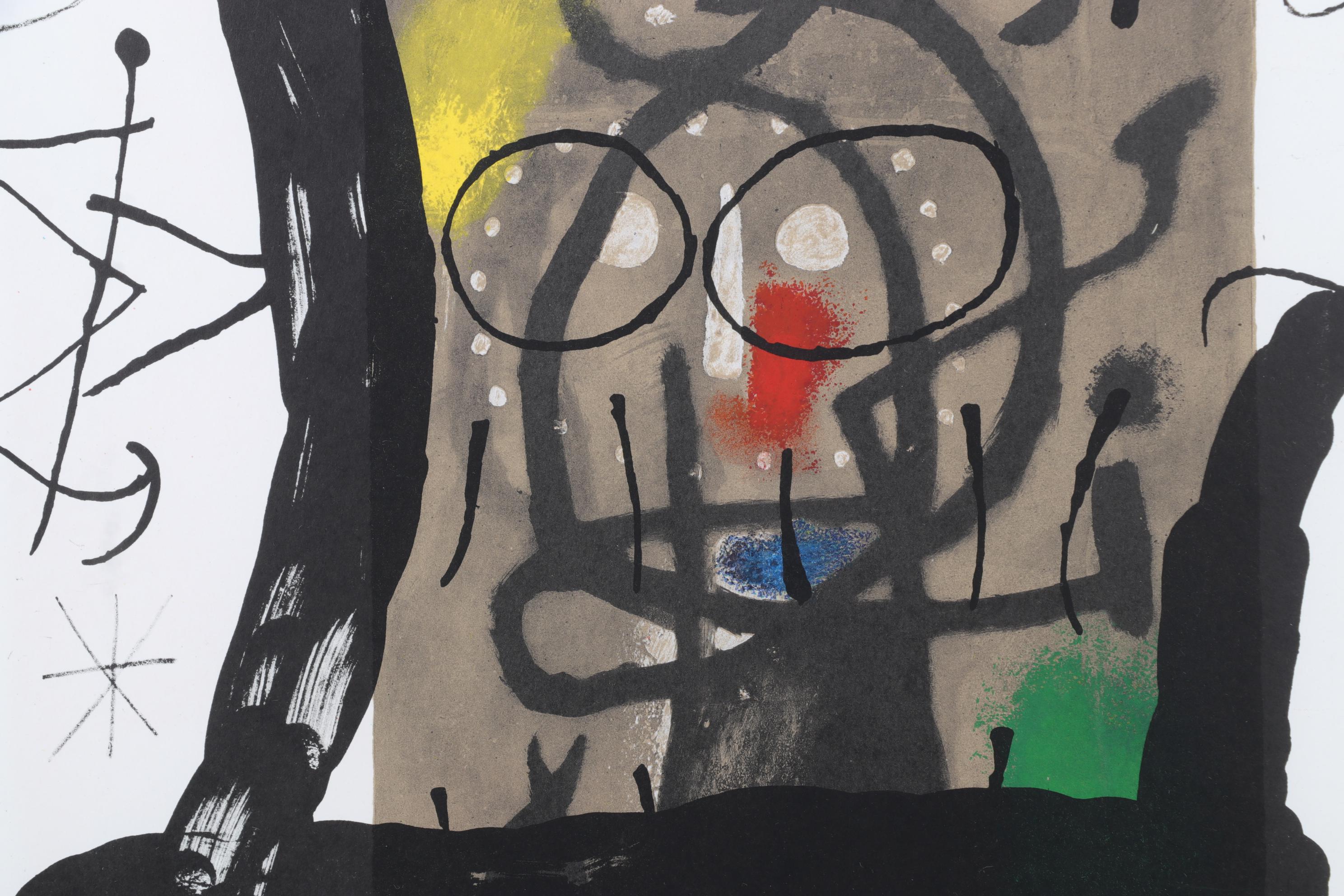 Joan Miró Color Lithograph for "Derrière le Miroir," 1965