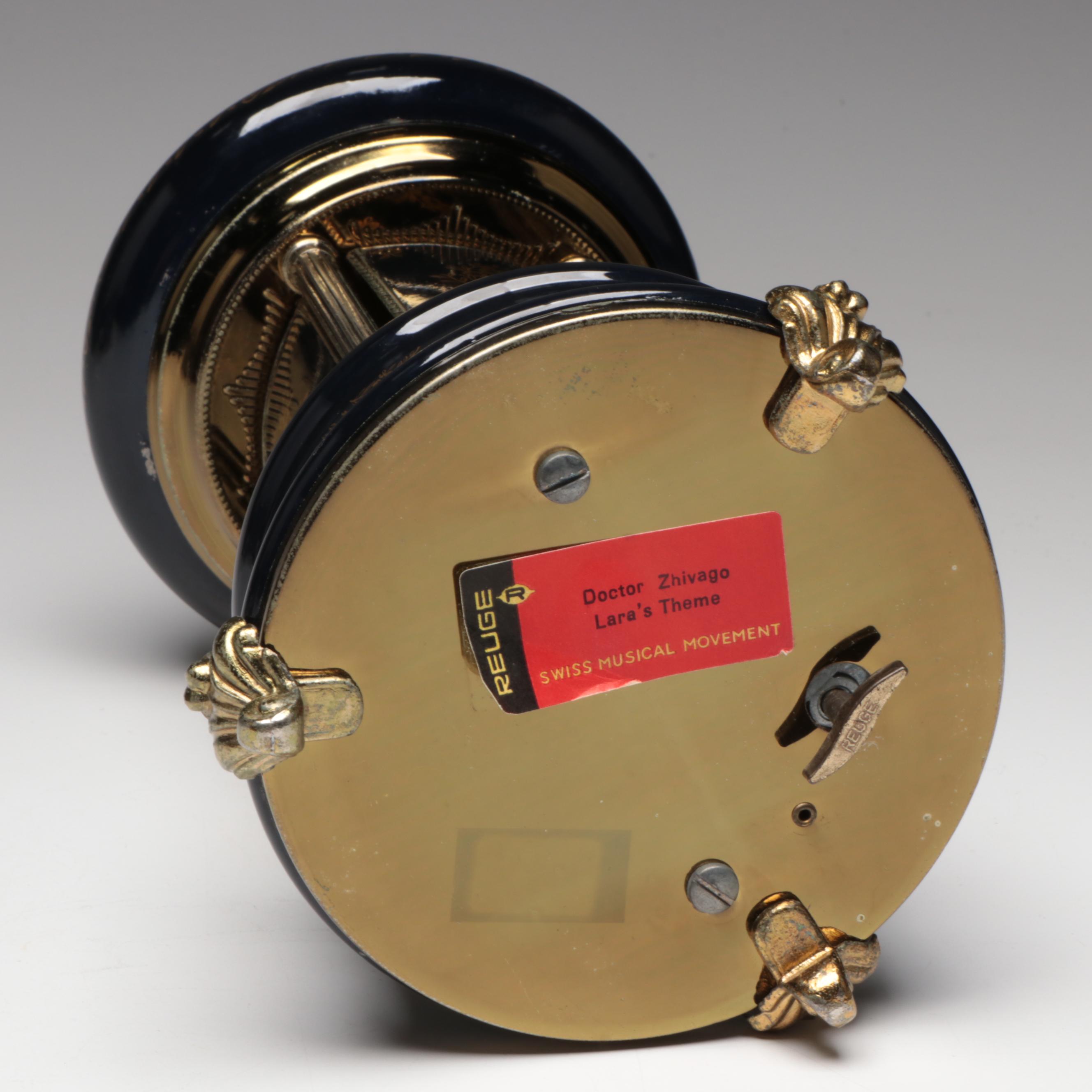 Reuge Ballerina Swiss Music Box Set to "Lara's Theme" from "Dr. Zhivago"