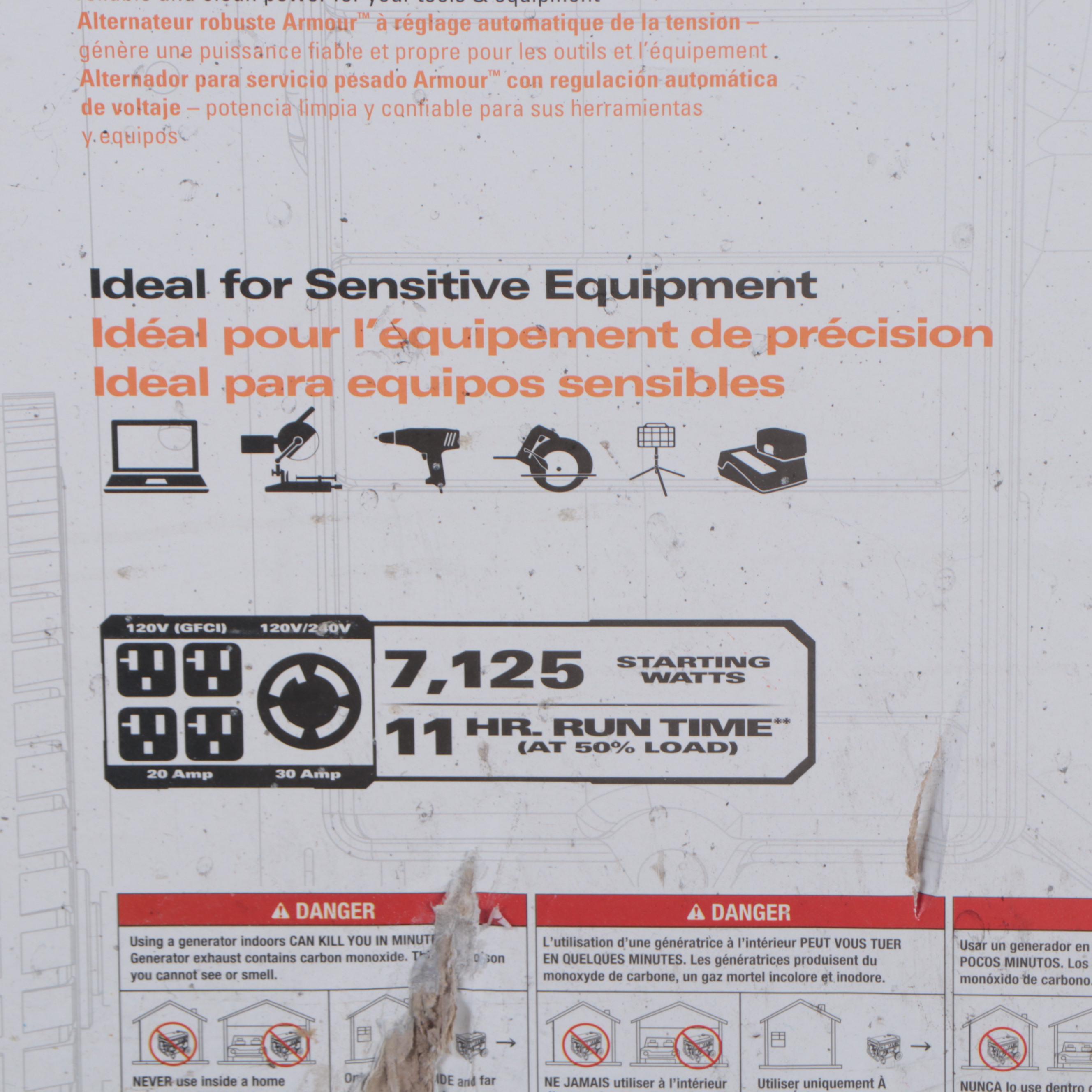 RIDGID 5,700 Watt Yamaha 301 cc Gasoline Powered Portable Generator, 21st C.